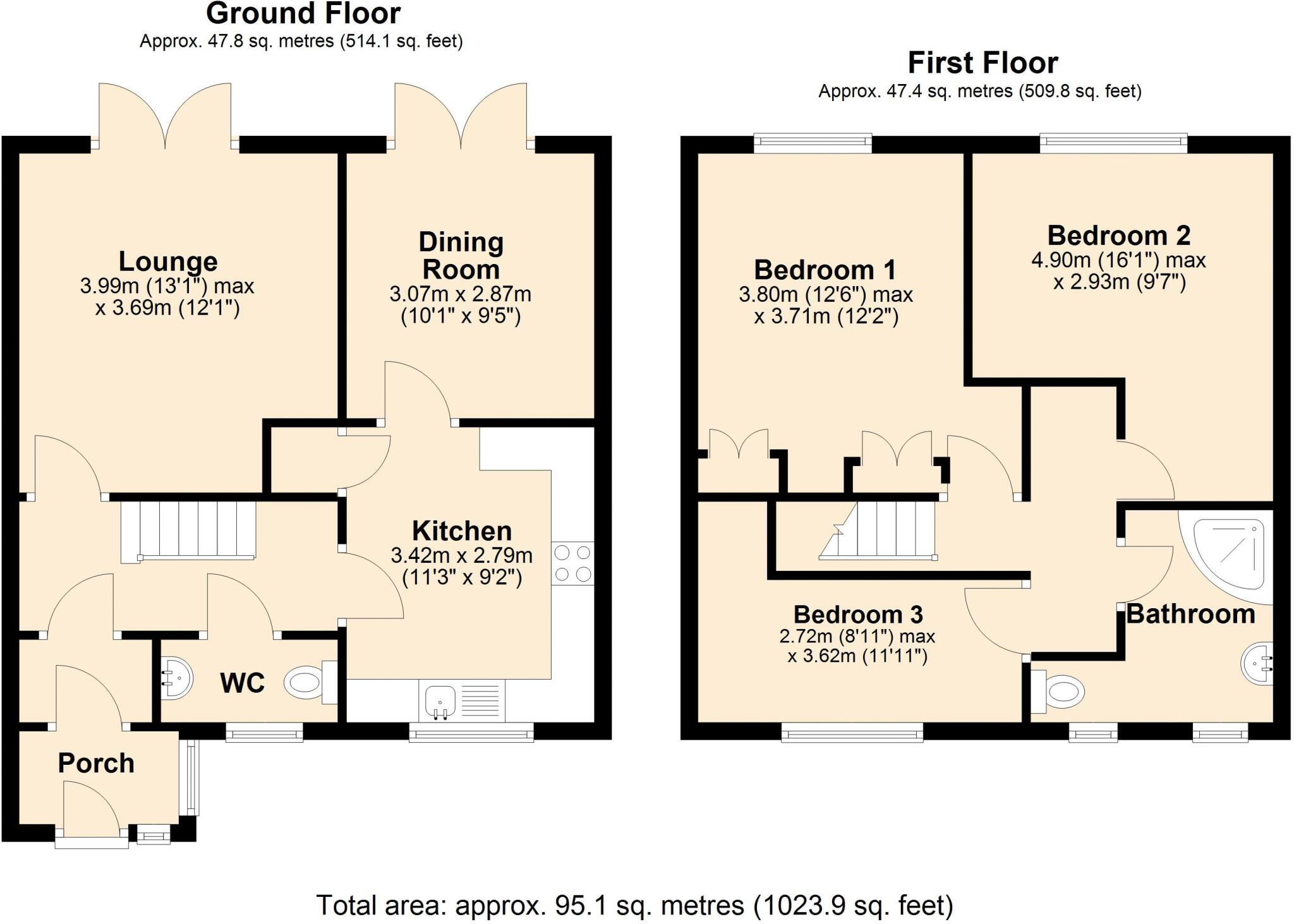 Croftwell Close, Blaydon floorplan