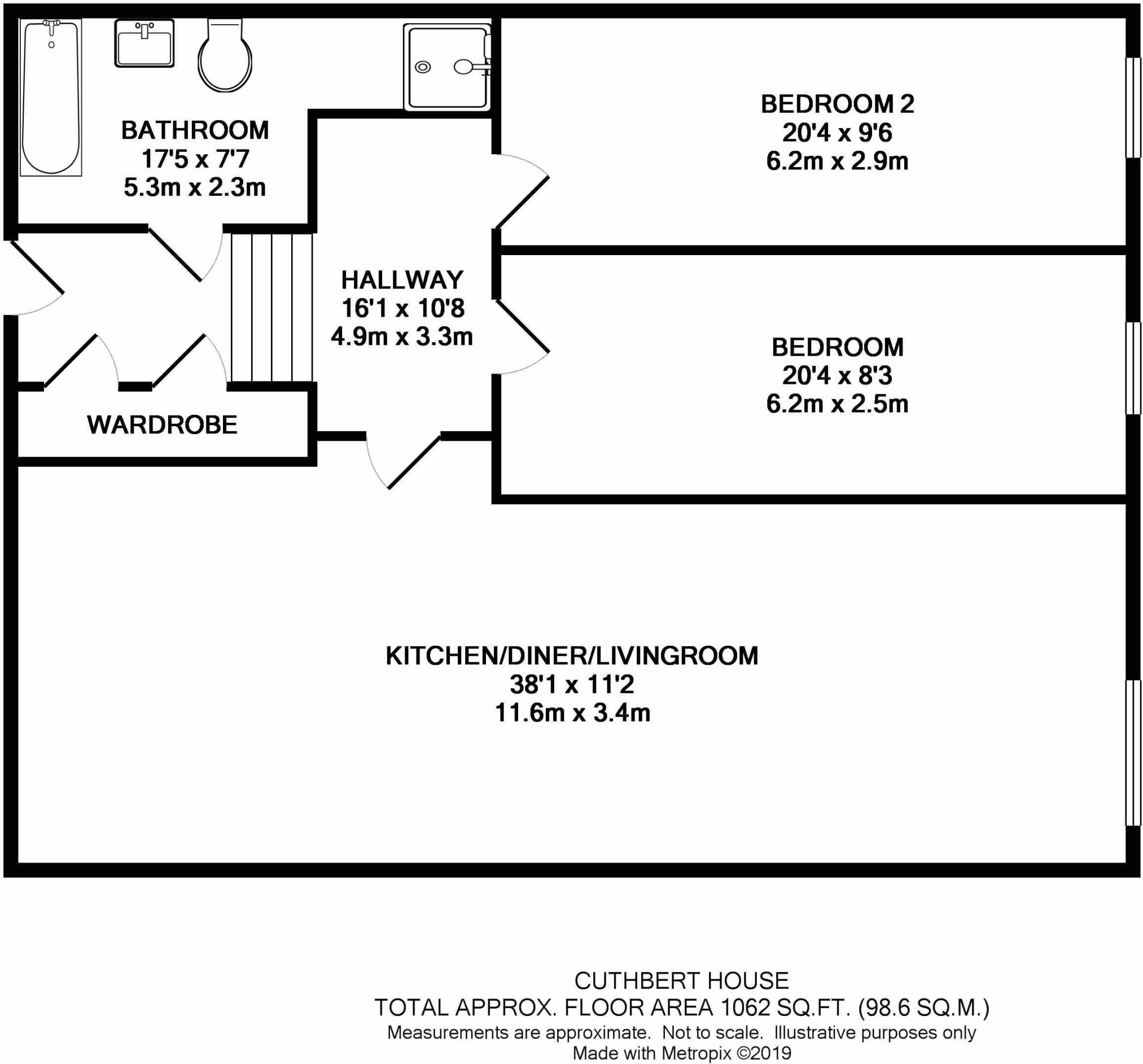 5 Cuthbert House floorplan