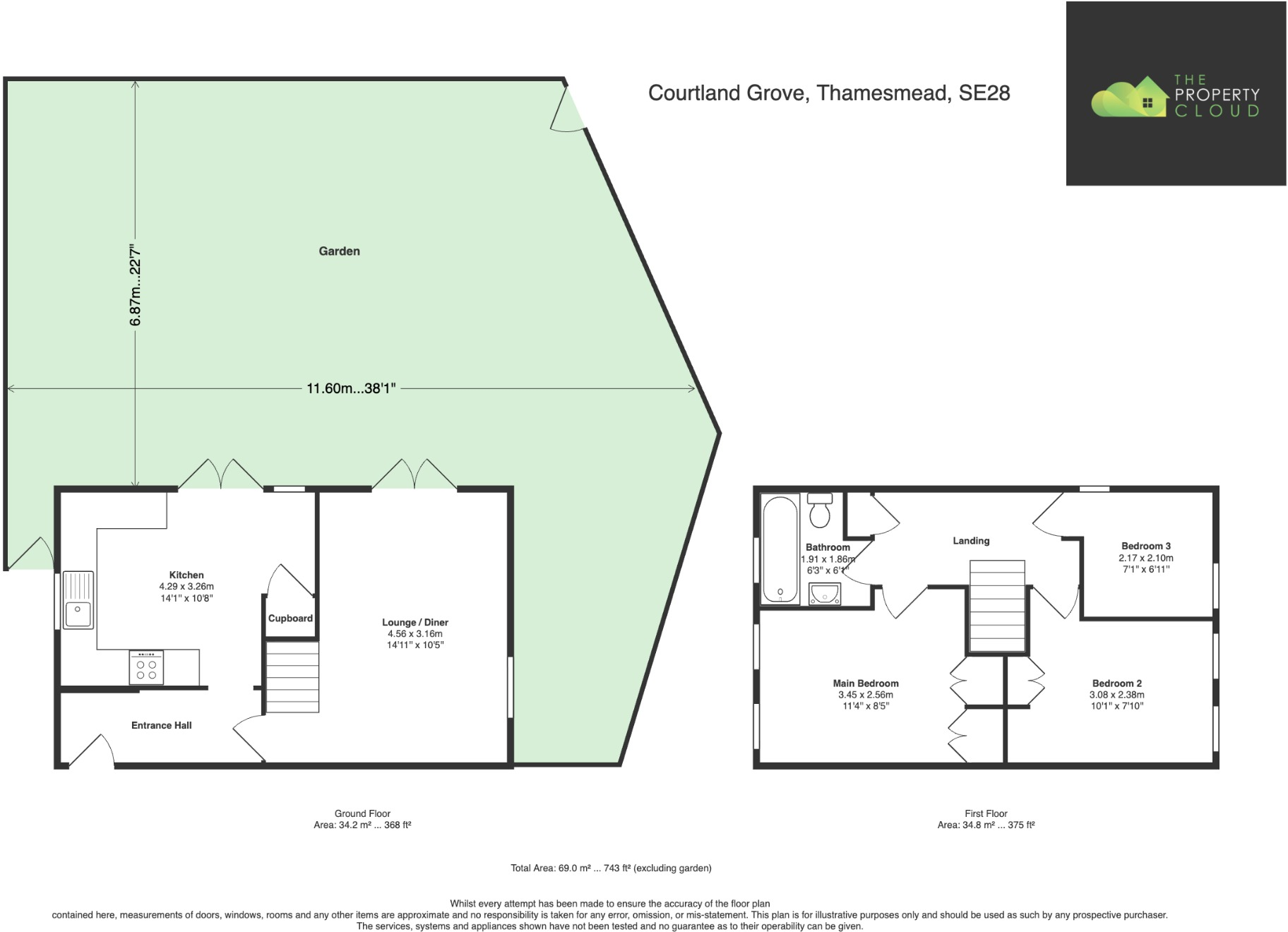 Courtland Grove, Thamesmead, Greater London, SE28 floorplan