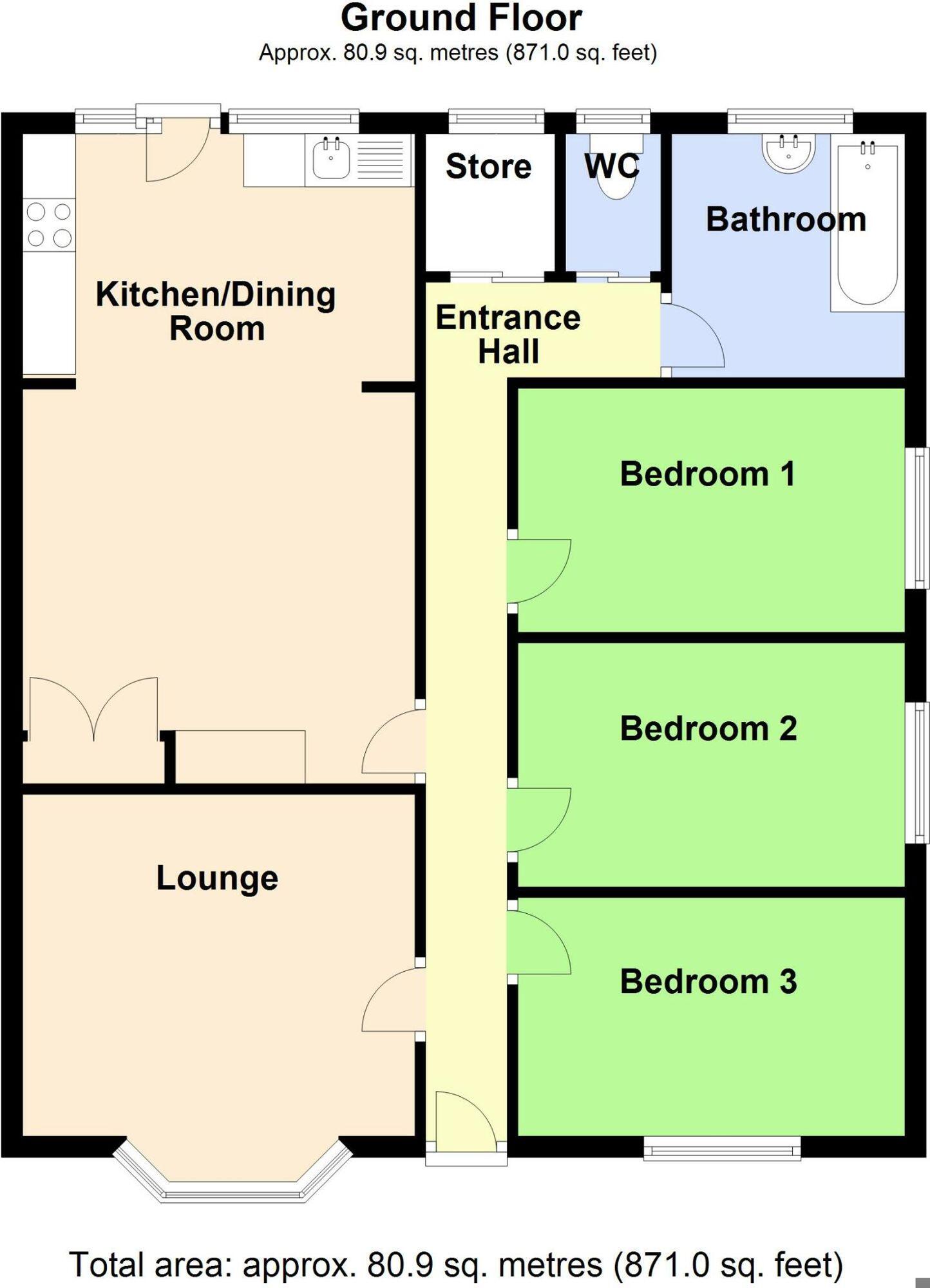 Lifeboat Avenue, Skegness, Lincolnshire, PE25 3EW floorplan