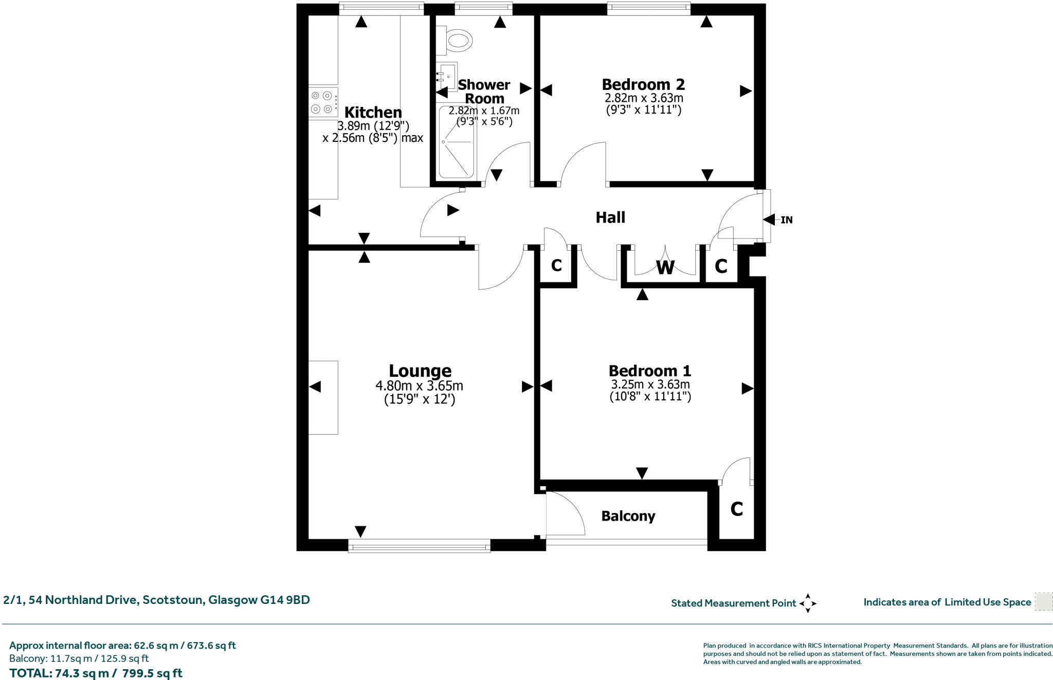 Northland Drive, Scotstoun, Glasgow floorplan
