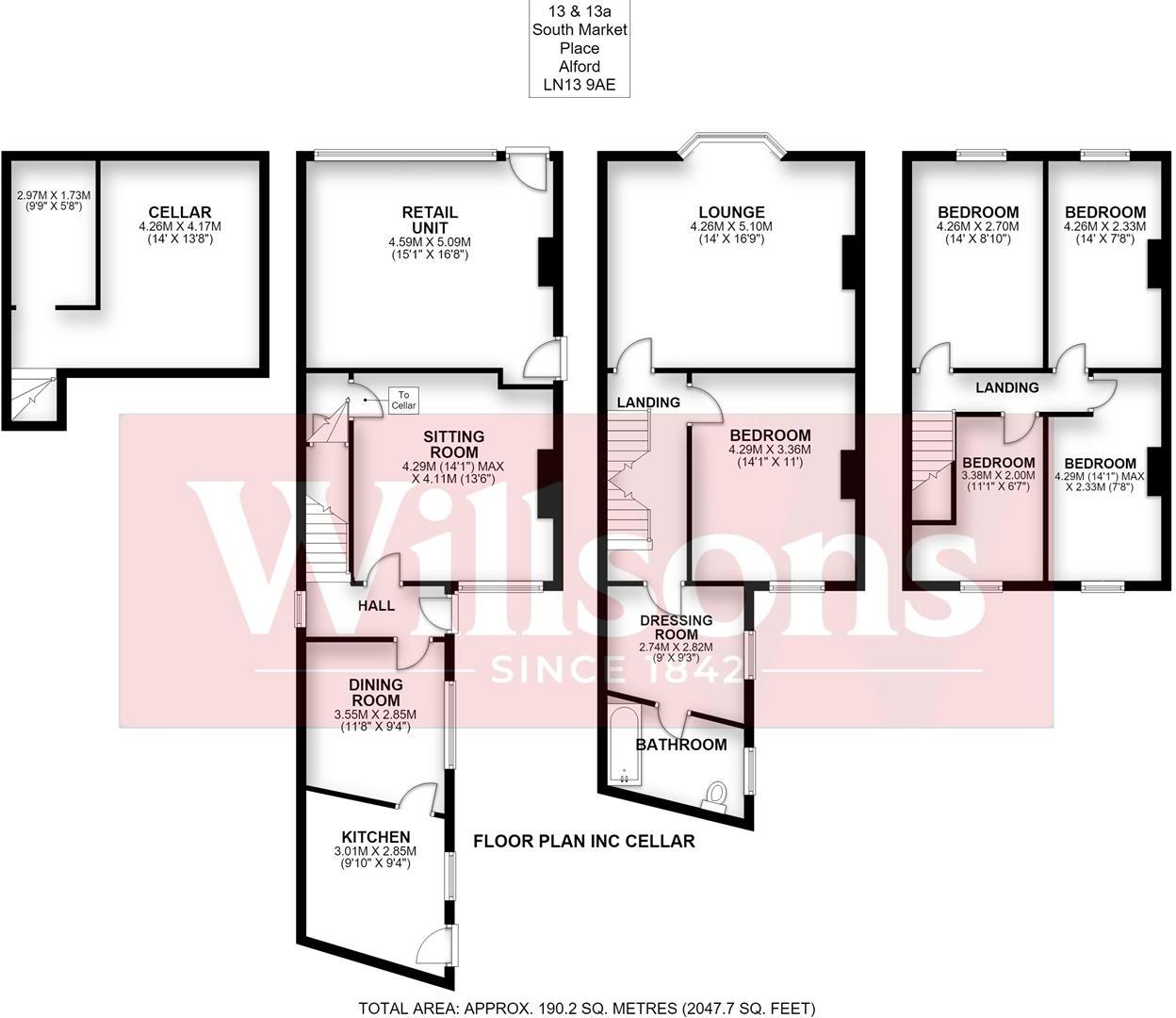 South Market Place, Alford floorplan