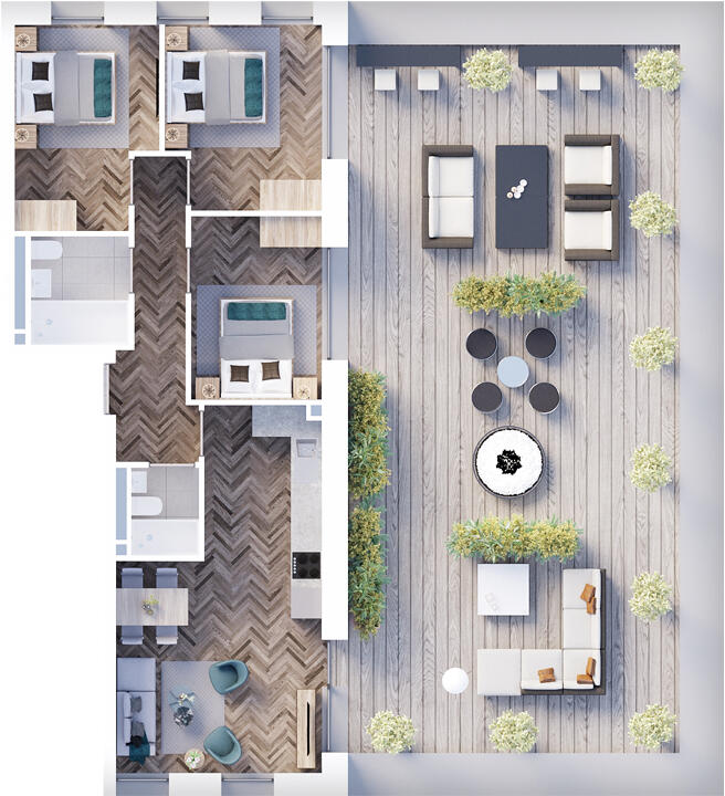 Central Park, Liverpool Baltic Triangle Apartment floorplan
