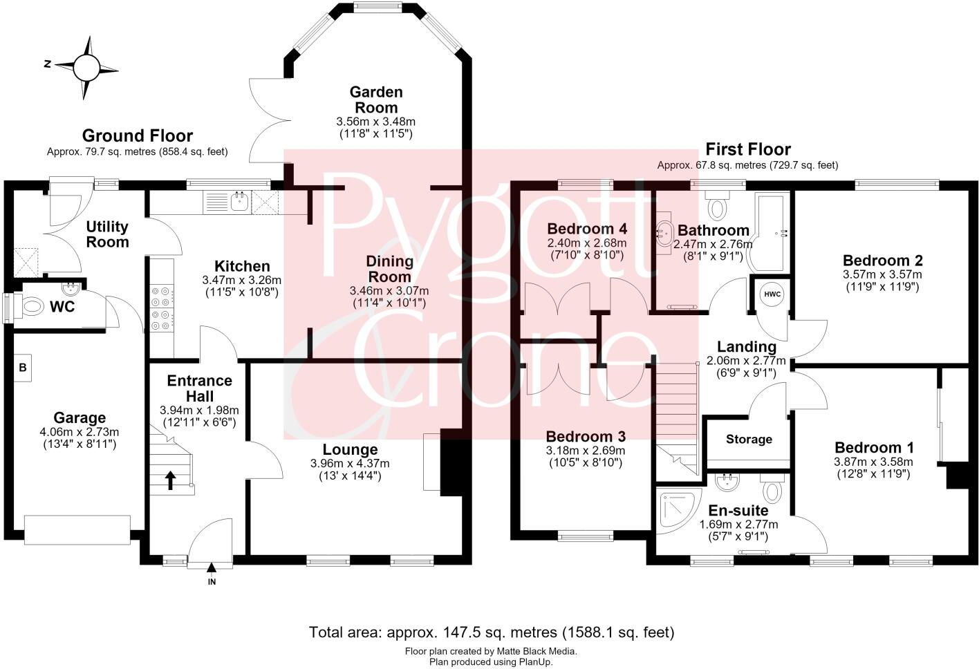 Tarry Hill, Swineshead, Boston, Lincolnshire, PE20 floorplan