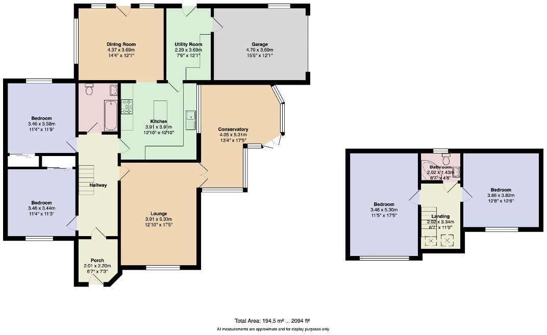 Fir Tree Close, Bolton Le Sands, Carnforth floorplan