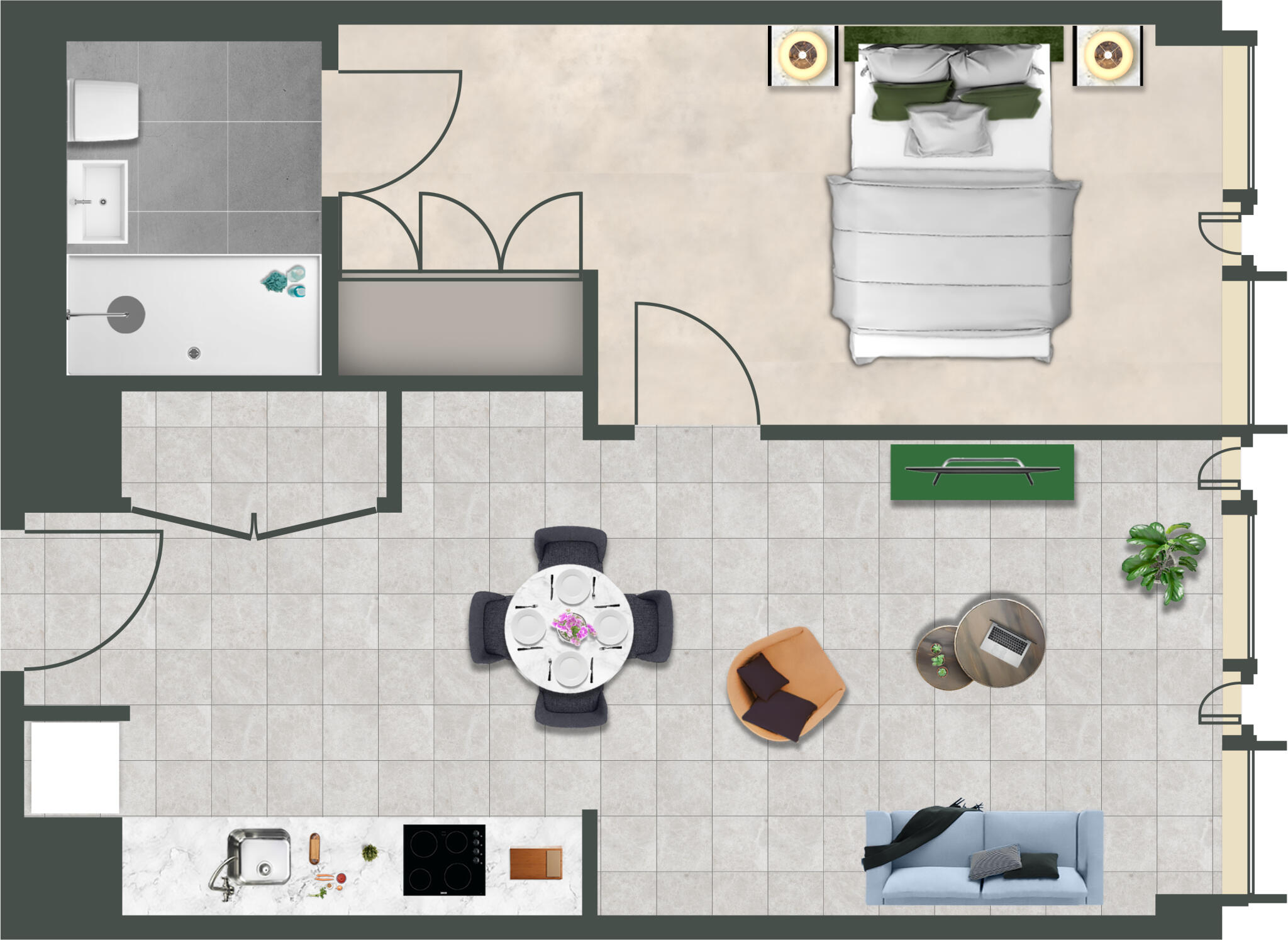 The Mercian, 218 Broad St Birmingham B15 floorplan