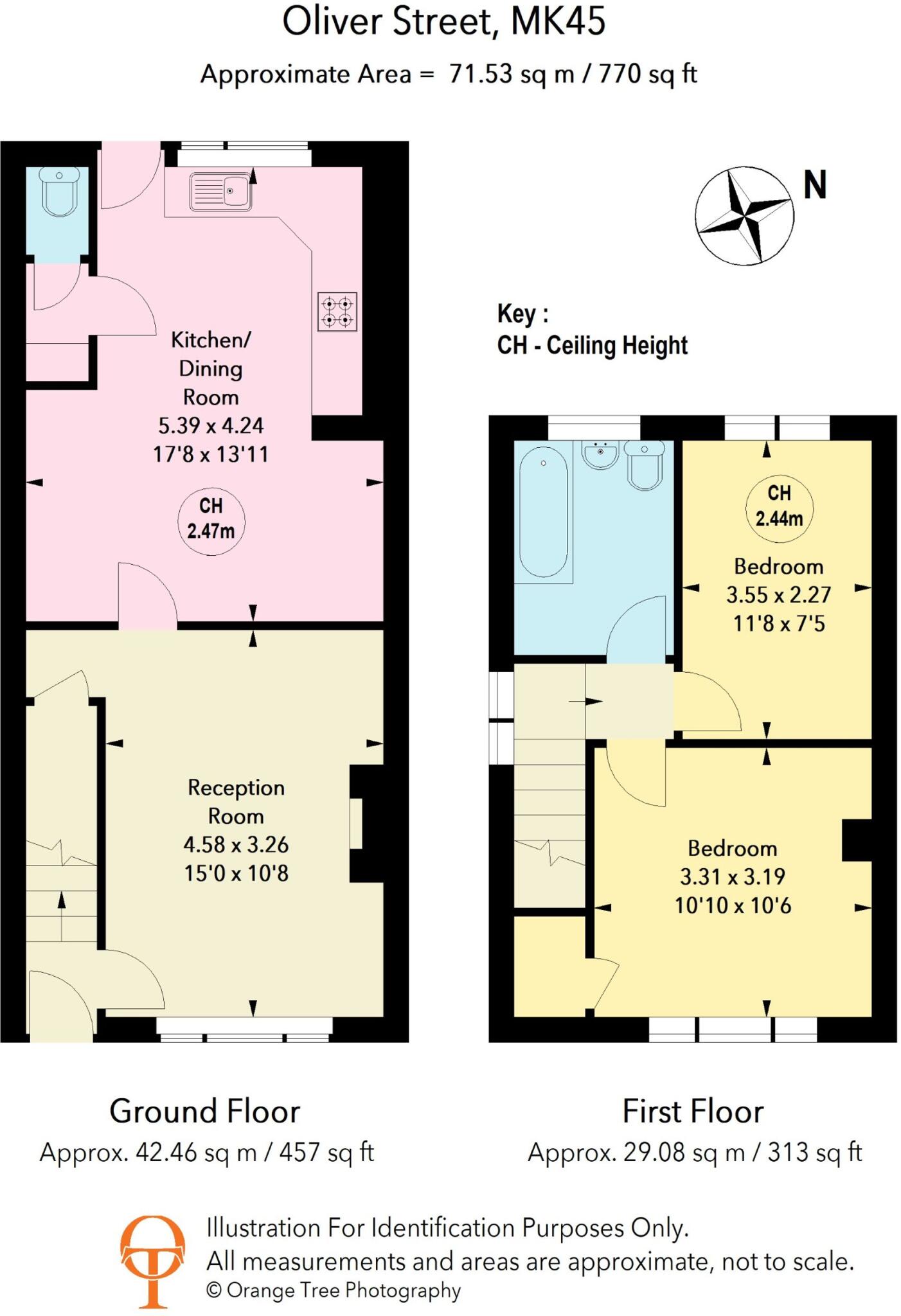 Oliver Street, Ampthill, MK45 floorplan