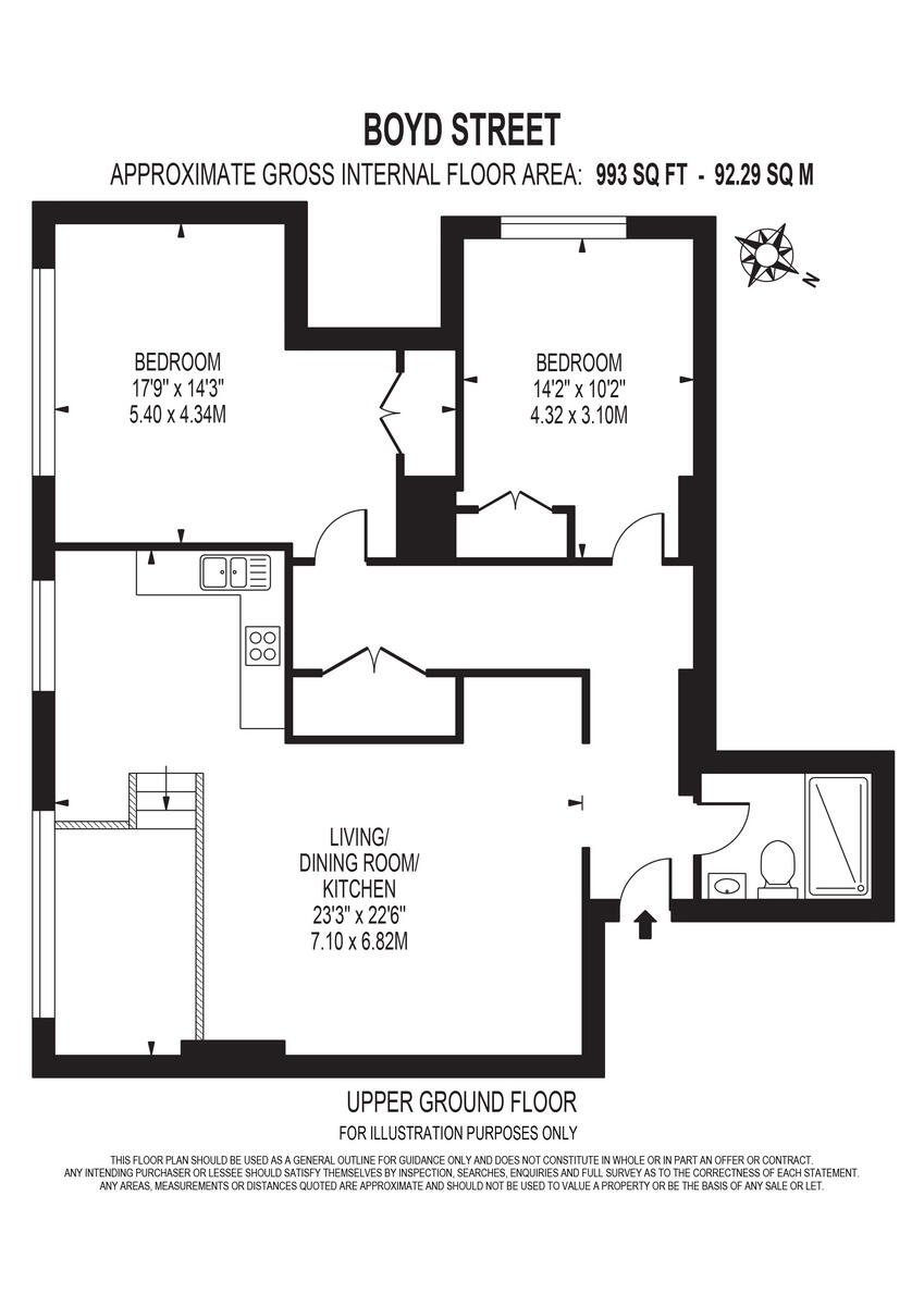 Boyd Street, London floorplan
