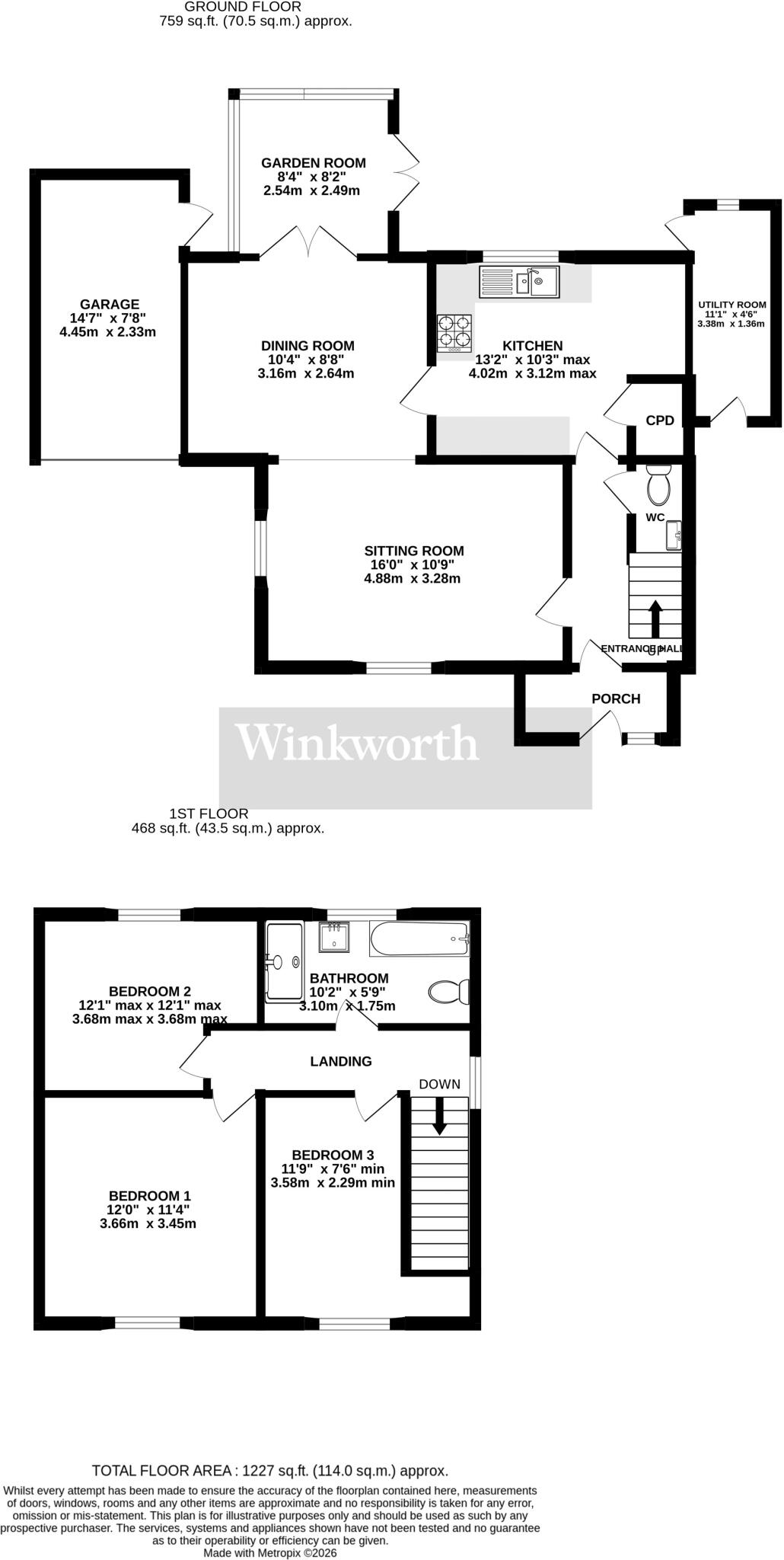 Windmill Close, Poringland, Norwich, Norfolk, NR14 floorplan