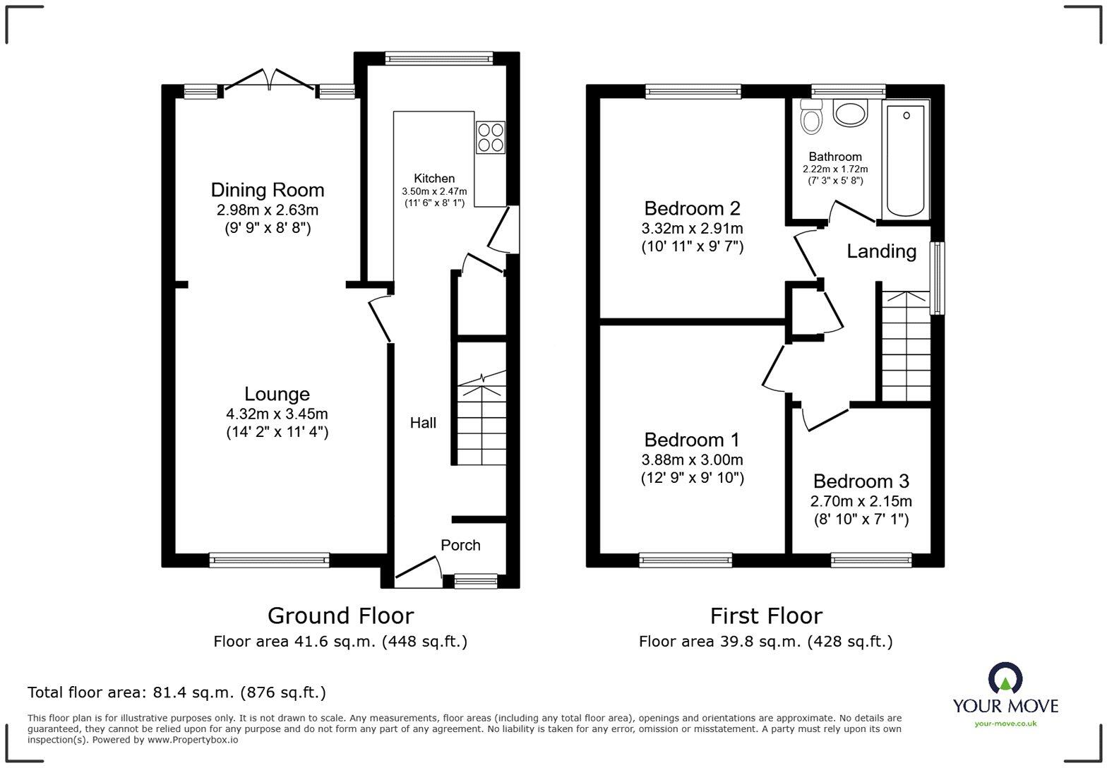 Bearsden Crescent, Hinckley, Leicestershire, LE10 floorplan