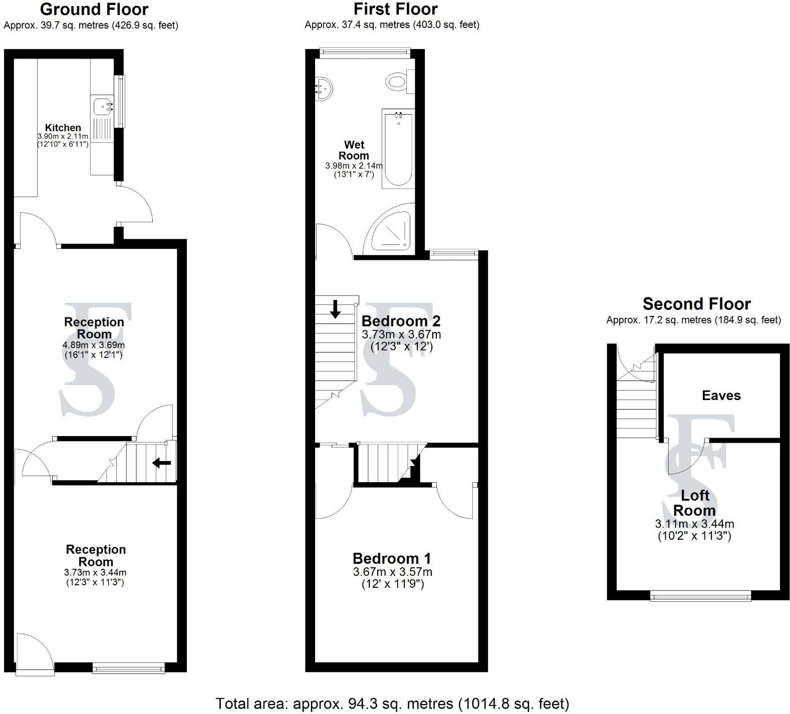 Tewkesbury Street, Leicester floorplan