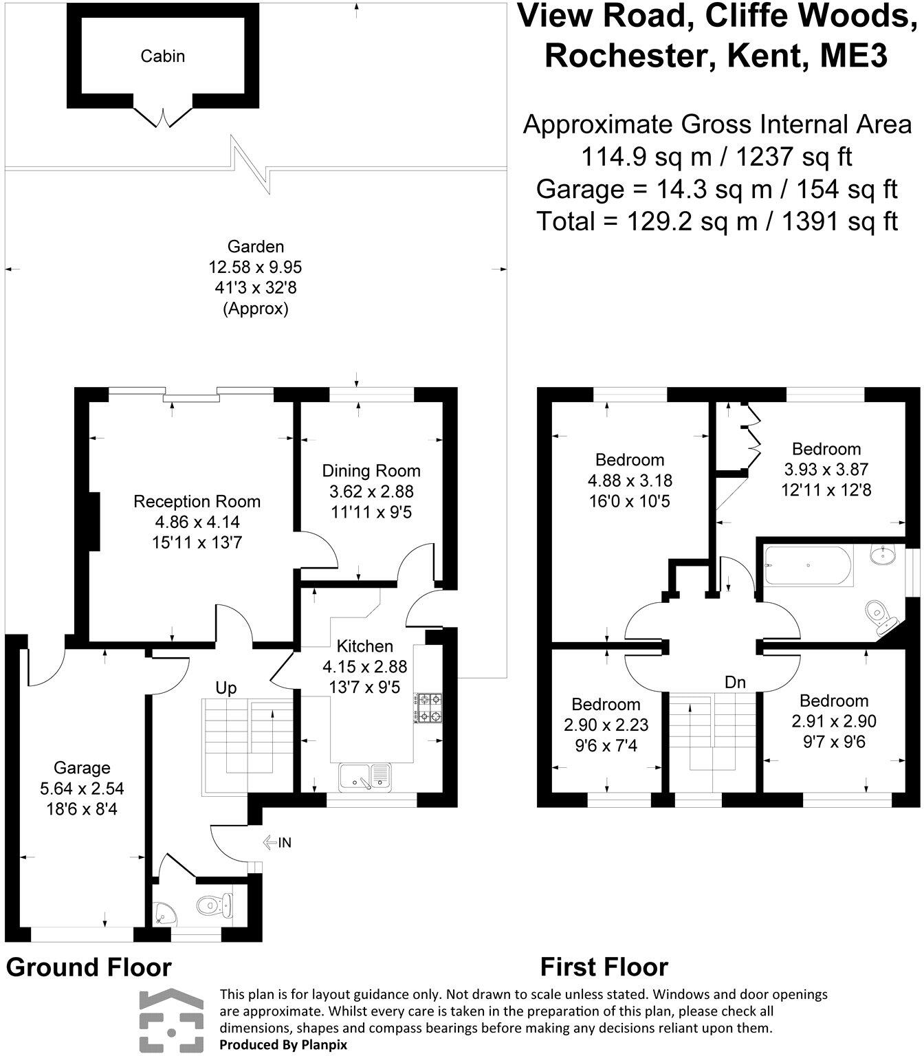 View Road, Cliffe Woods, Rochester, Kent, ME3 floorplan