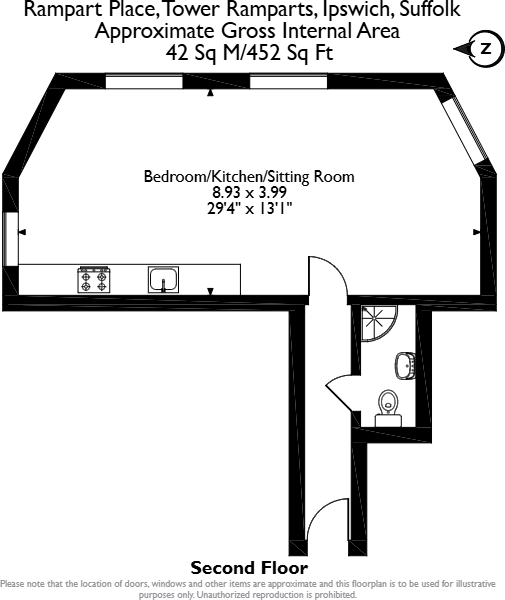 Rampart Place , Ipswich, IP1 floorplan