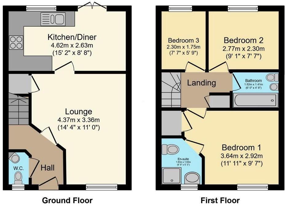 Chapman Drive, CV6 floorplan