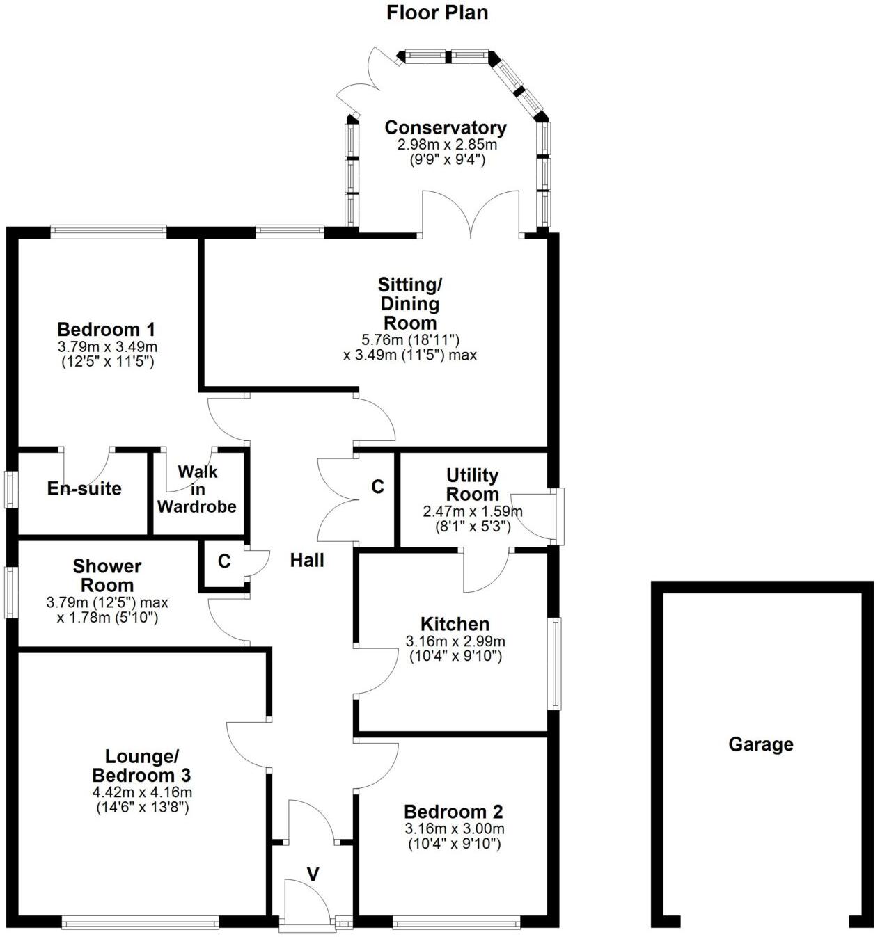 3 Adams Gate, Troon, KA10 6UD floorplan