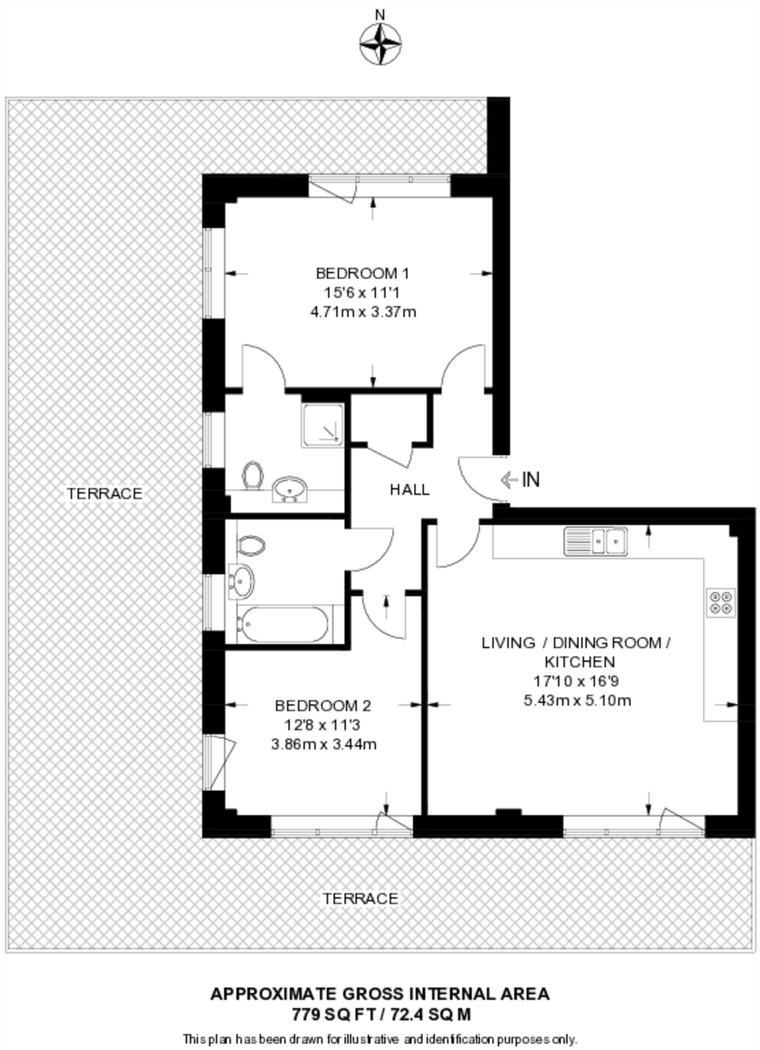 Bolinder Way, E3, Tower Hamlets, London, E3 floorplan