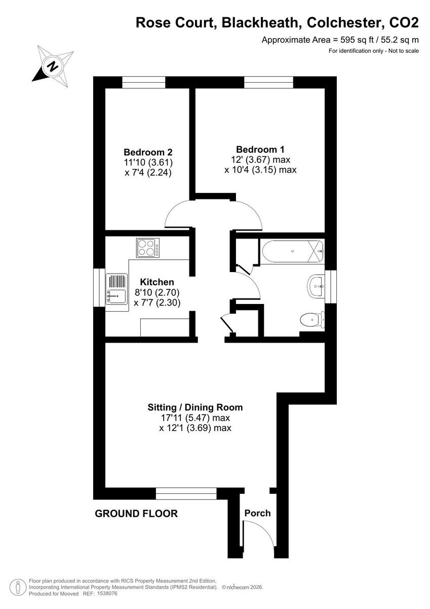 Rose Court, Colchester, CO2 0 floorplan