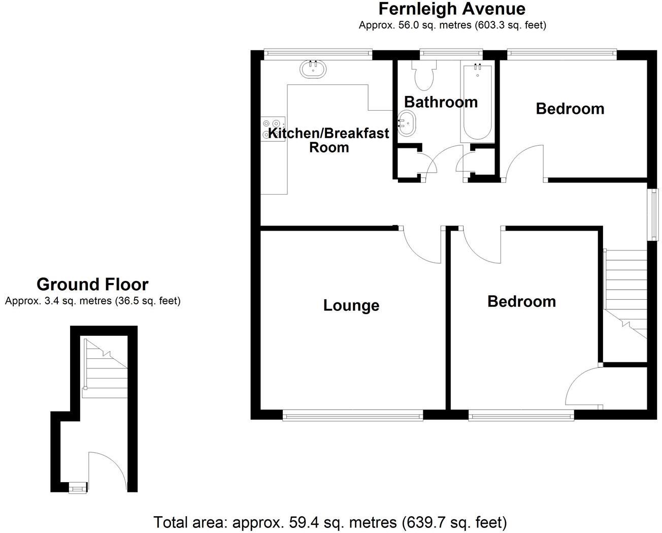 Fernleigh Avenue, Chase Terrace, Burntwood floorplan