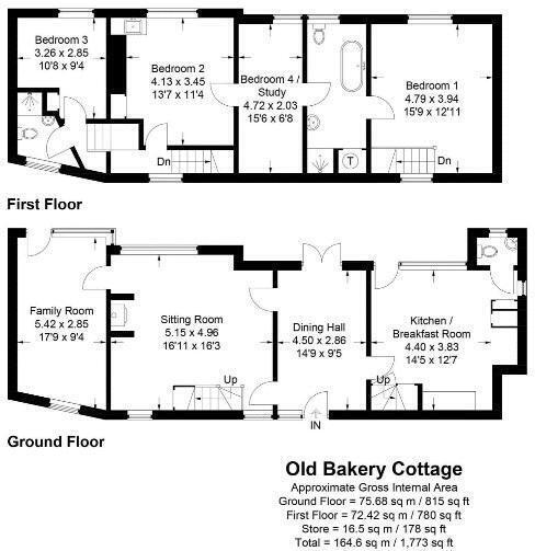 Old Bakery Cottage, Wooburn Town, Wooburn Green, Buckinghamshire, HP10 floorplan