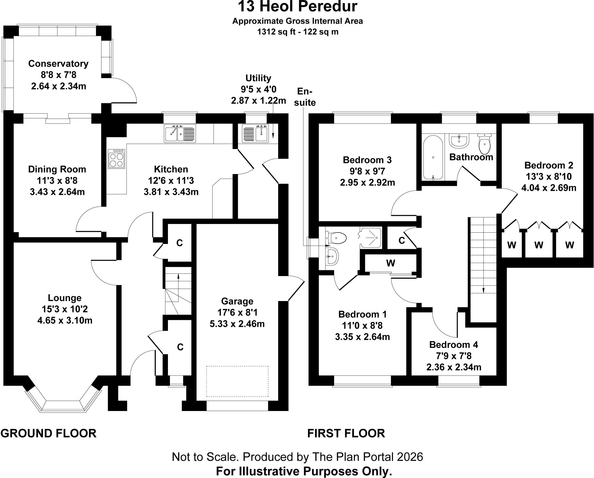 Heol Peredur, Thornhill, Cardiff, CF14 floorplan