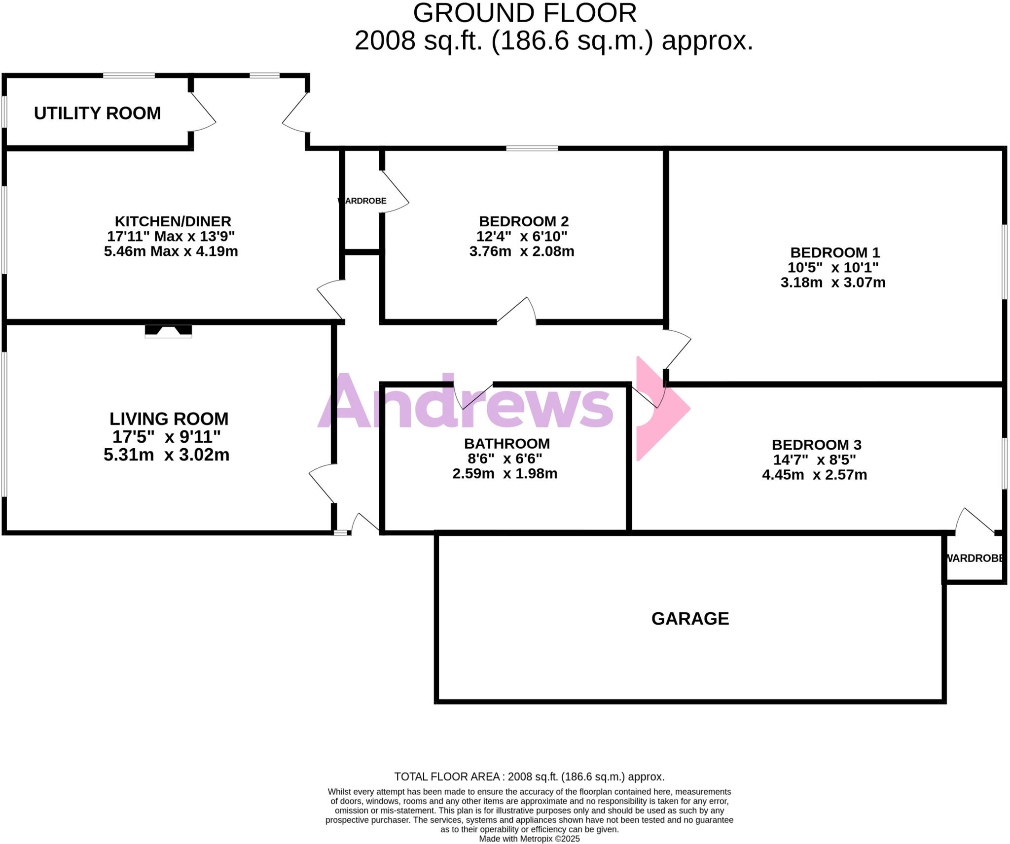 Hillview Lane, Twyning, TEWKESBURY, Gloucestershire, GL20 floorplan