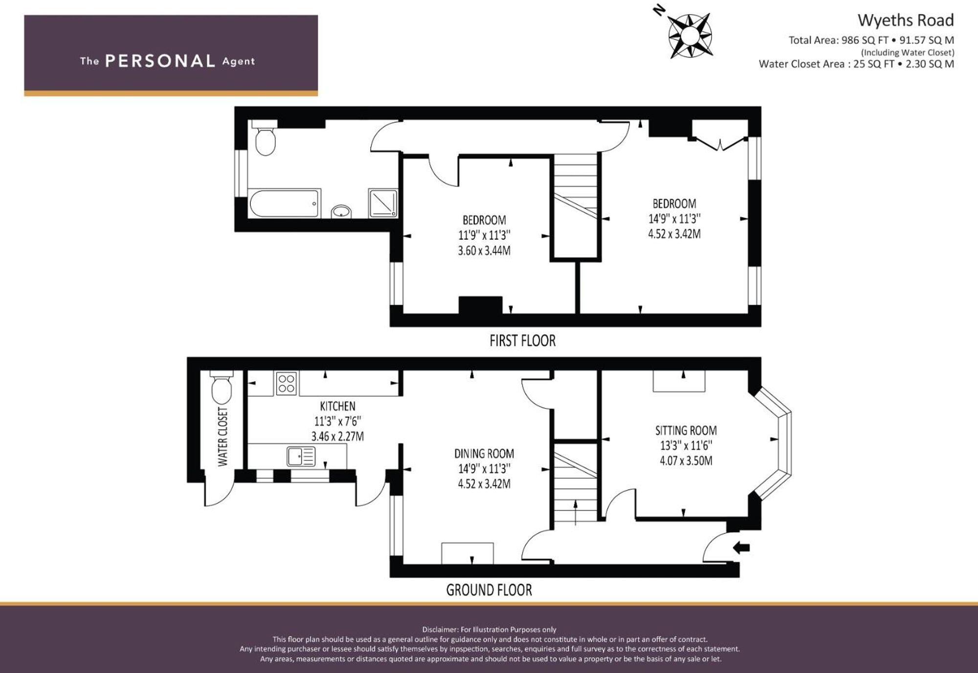 Wyeths Road, Epsom, KT17 floorplan