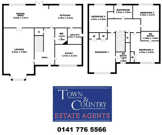 4, Corn Mill Road, Lenzie, G66 3TL floorplan