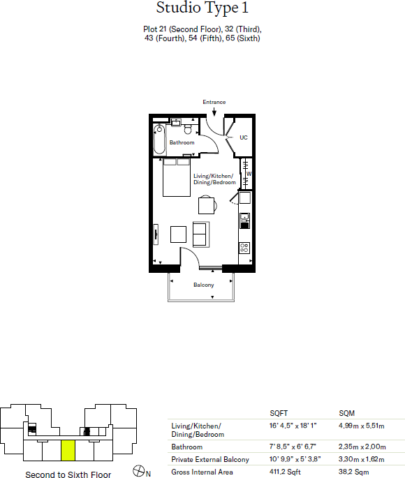 Plot 32, The North Village West, The New Village, Edinburgh floorplan