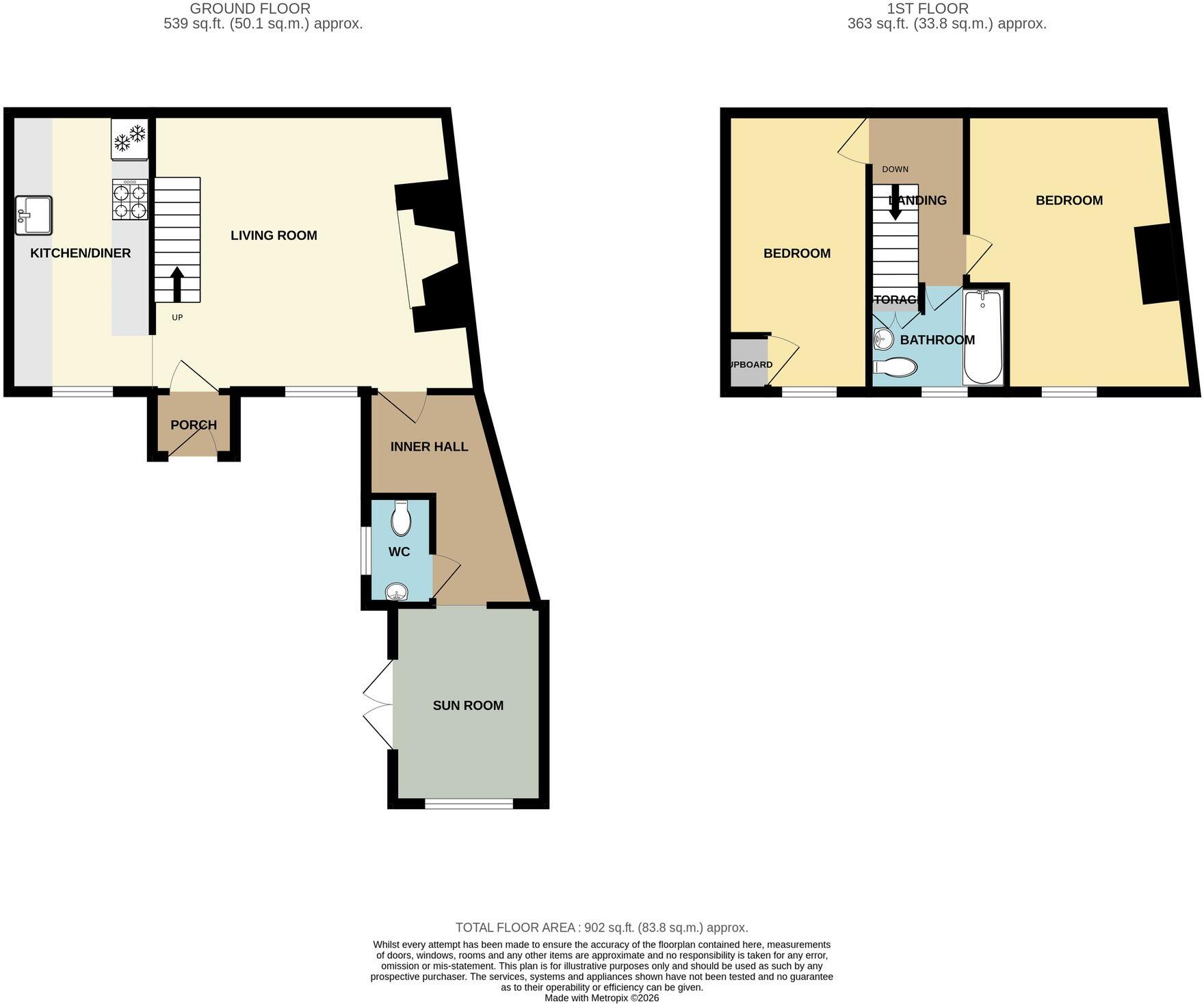 Fore Street, Milverton, TA4 floorplan