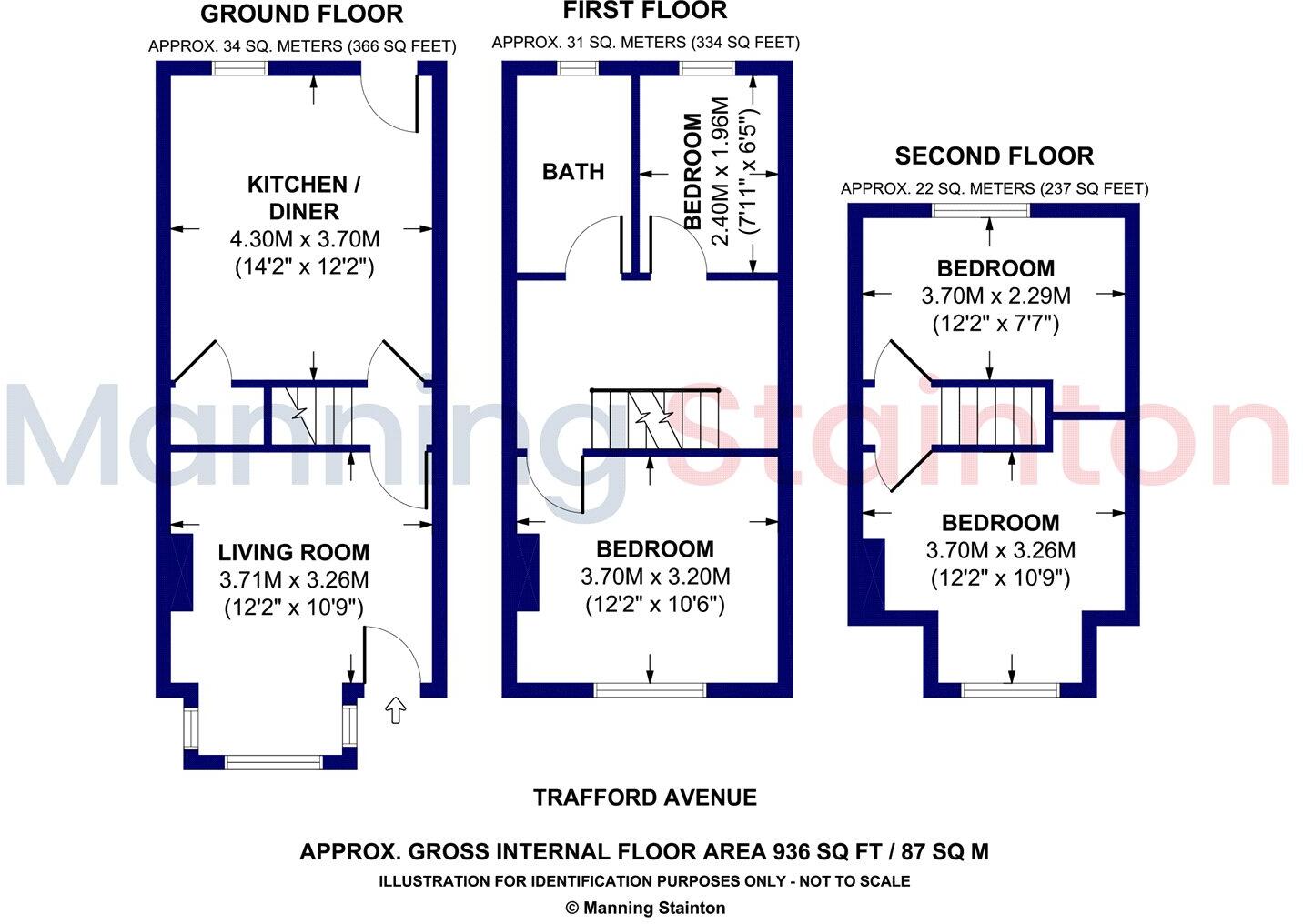 Trafford Avenue, Leeds, West Yorkshire floorplan