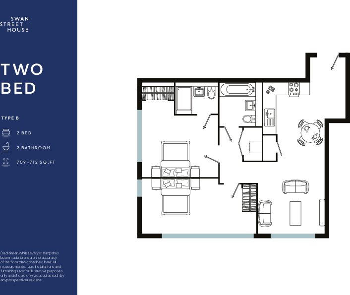 Flat 511, Swan Street House, Swan Street, Manchester floorplan