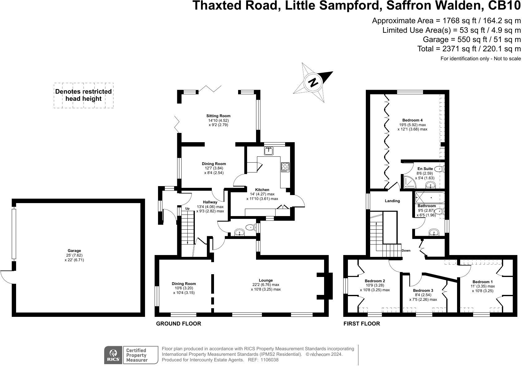Thaxted Road, Great Sampford, Saffron Walden, Essex, CB10 floorplan