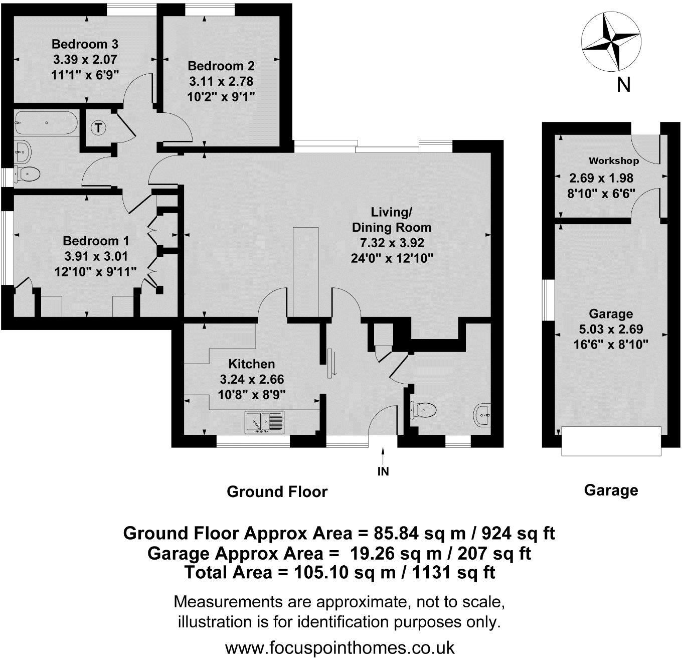 Glebe Rise, Kings Sutton - No onward chain floorplan