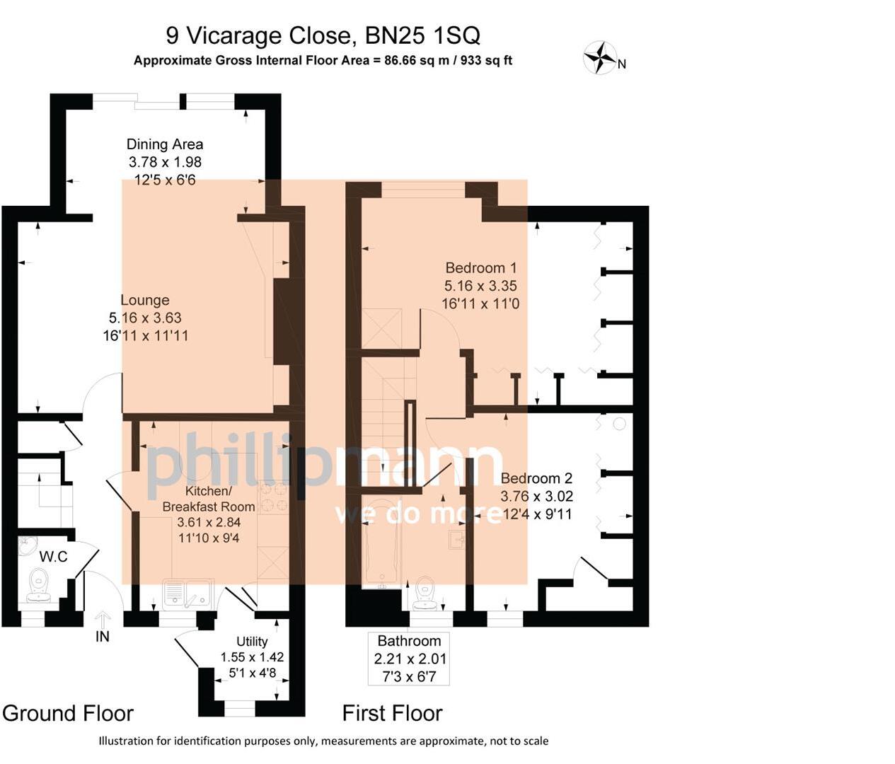 Vicarage Close, Seaford floorplan