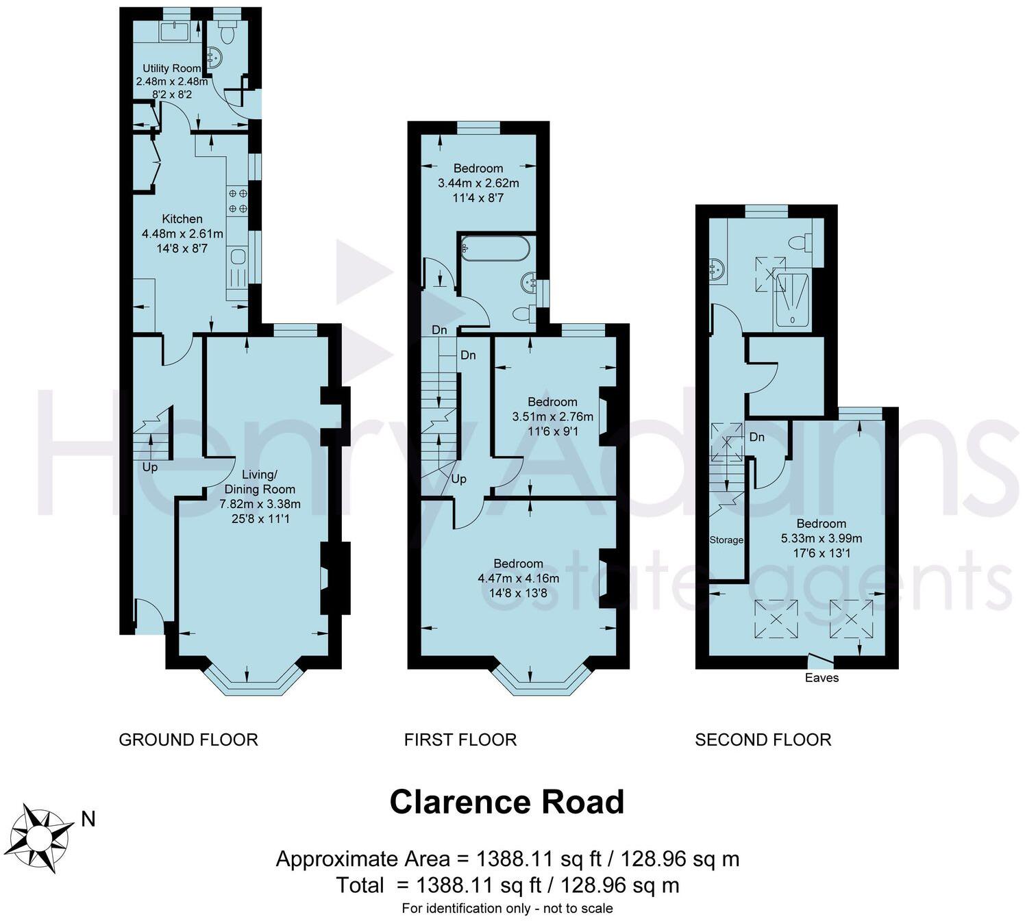 Clarence Road, Horsham, RH13 floorplan