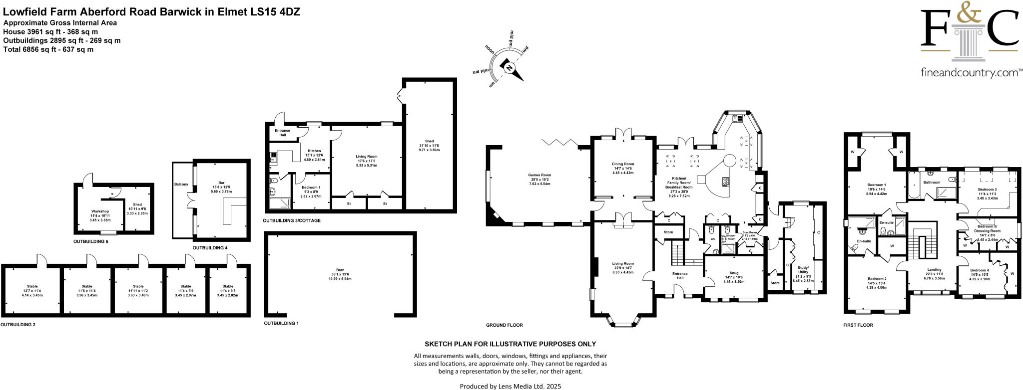 Lowfield Farm, Aberford Road, Barwick In Elmet, Leeds, West Yorkshire floorplan