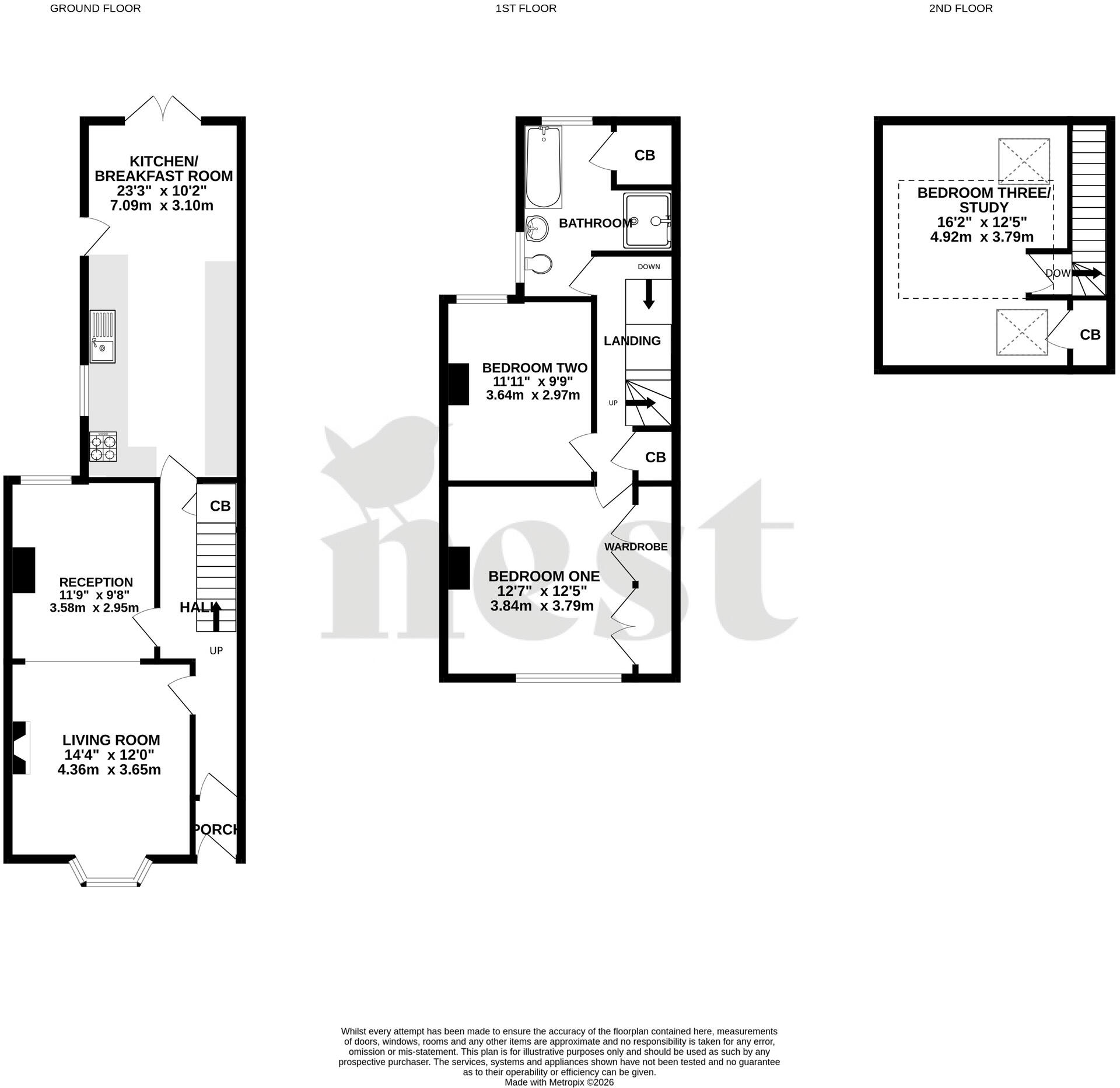 Eton Road, Burnham-On-Sea, Somerset floorplan