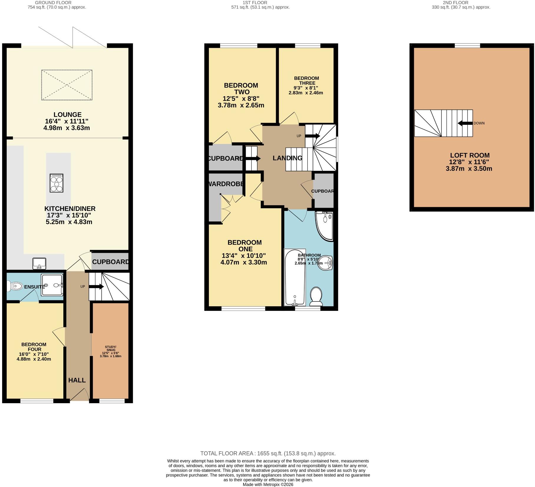 9, Summerfield Close, Wokingham, Berkshire floorplan