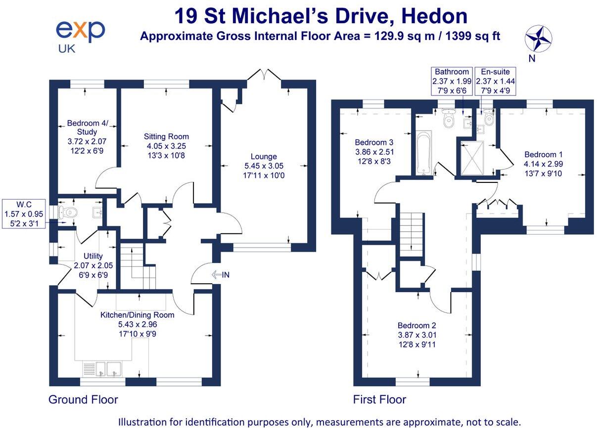 19 St Michaels Drive, Hedon, Hull, East Yorkshire, HU12 8QG floorplan