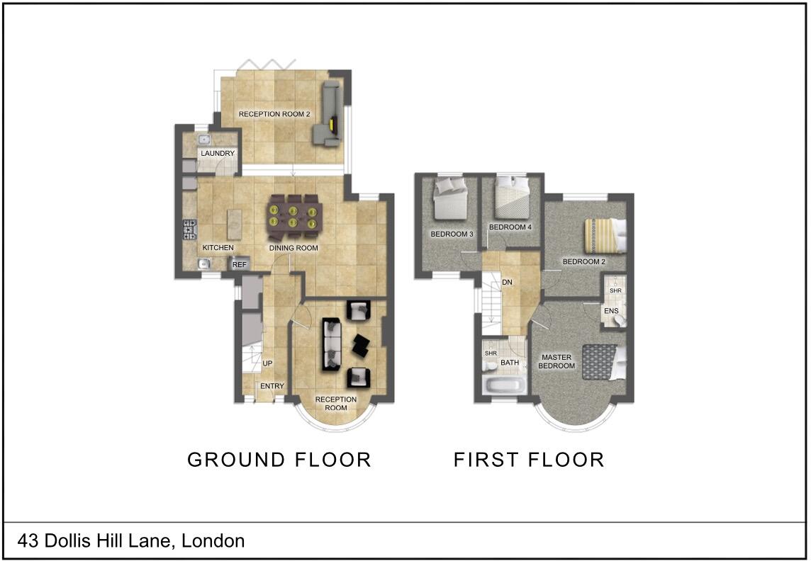 Dollis Hill Lane, London, NW2 floorplan