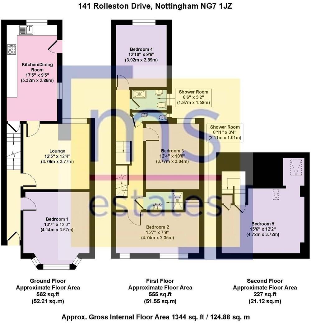 £145pppw Rolleston Drive, Lenton, Nottingham floorplan