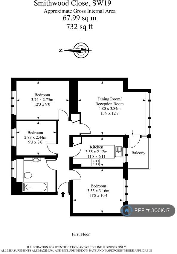 Smithwood Close, London, SW19 floorplan
