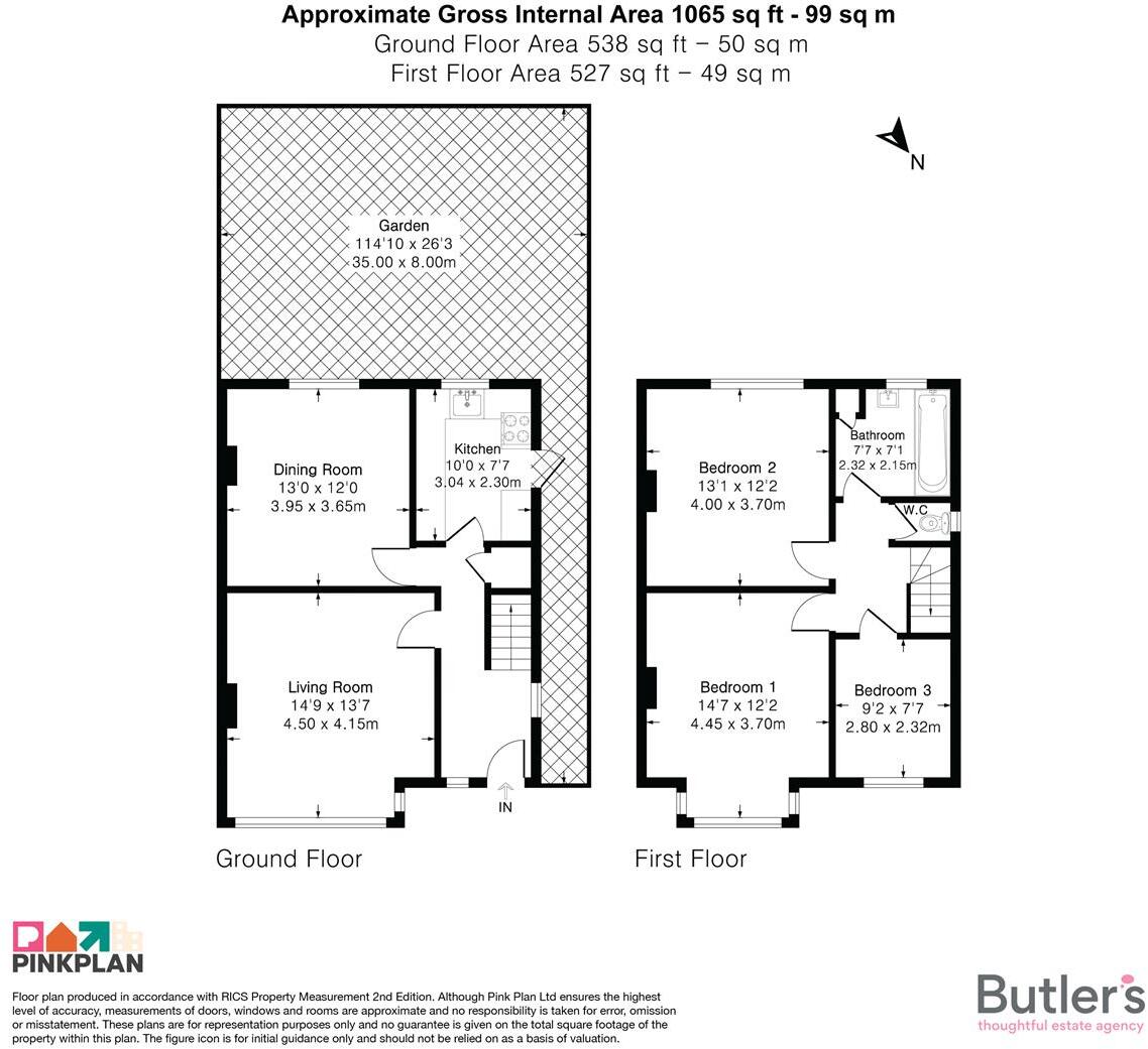 Grandison Road, Worcester Park floorplan