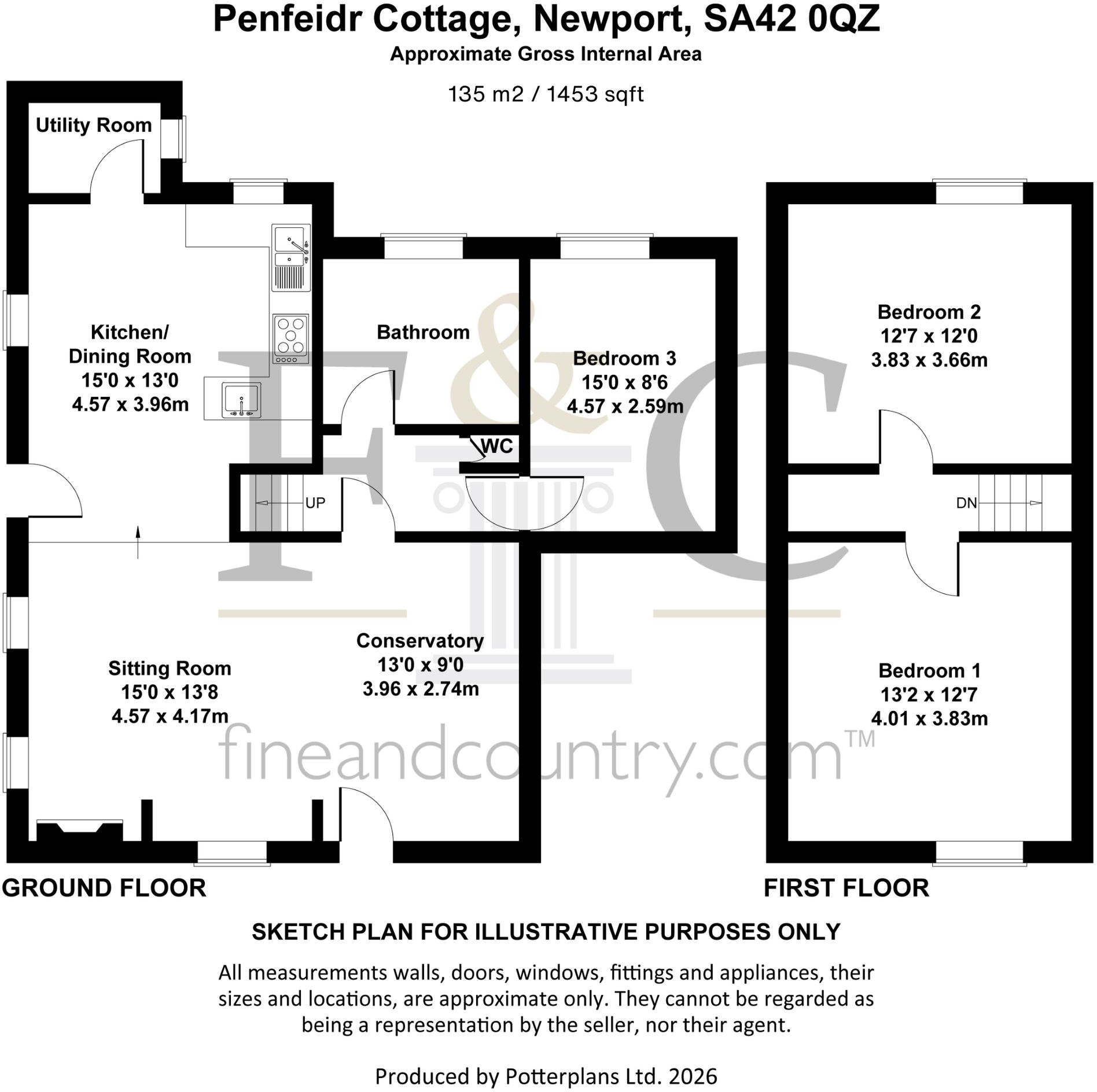 Penfeidir Cottage, Newport, SA42 floorplan