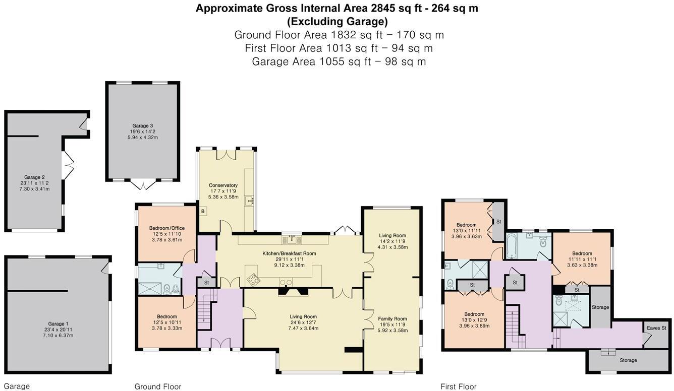 Thundridge - Detached Family Home in 1.65 Acre Plot floorplan