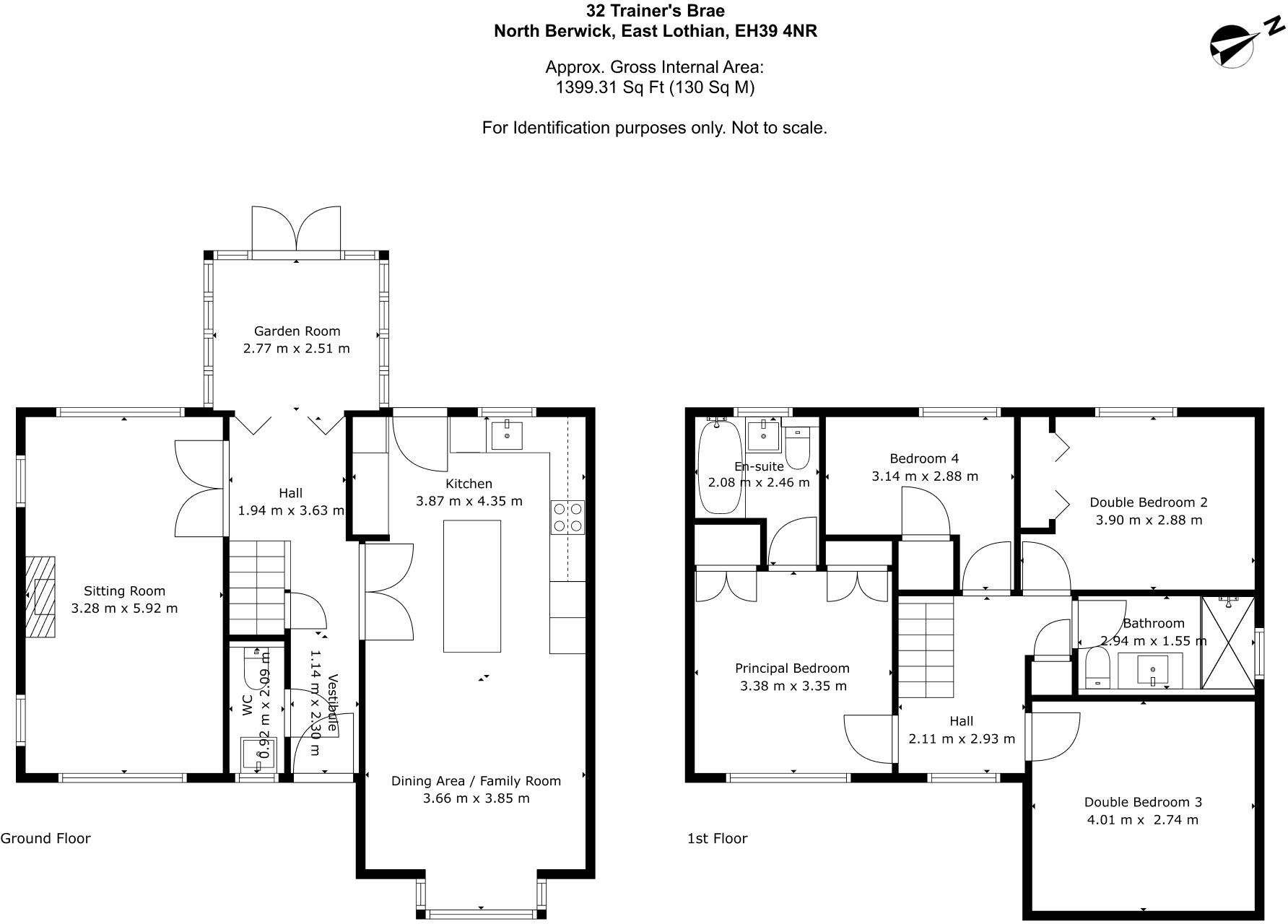 32 Trainer's Brae, North Berwick, East Lothian, EH39 4NR floorplan