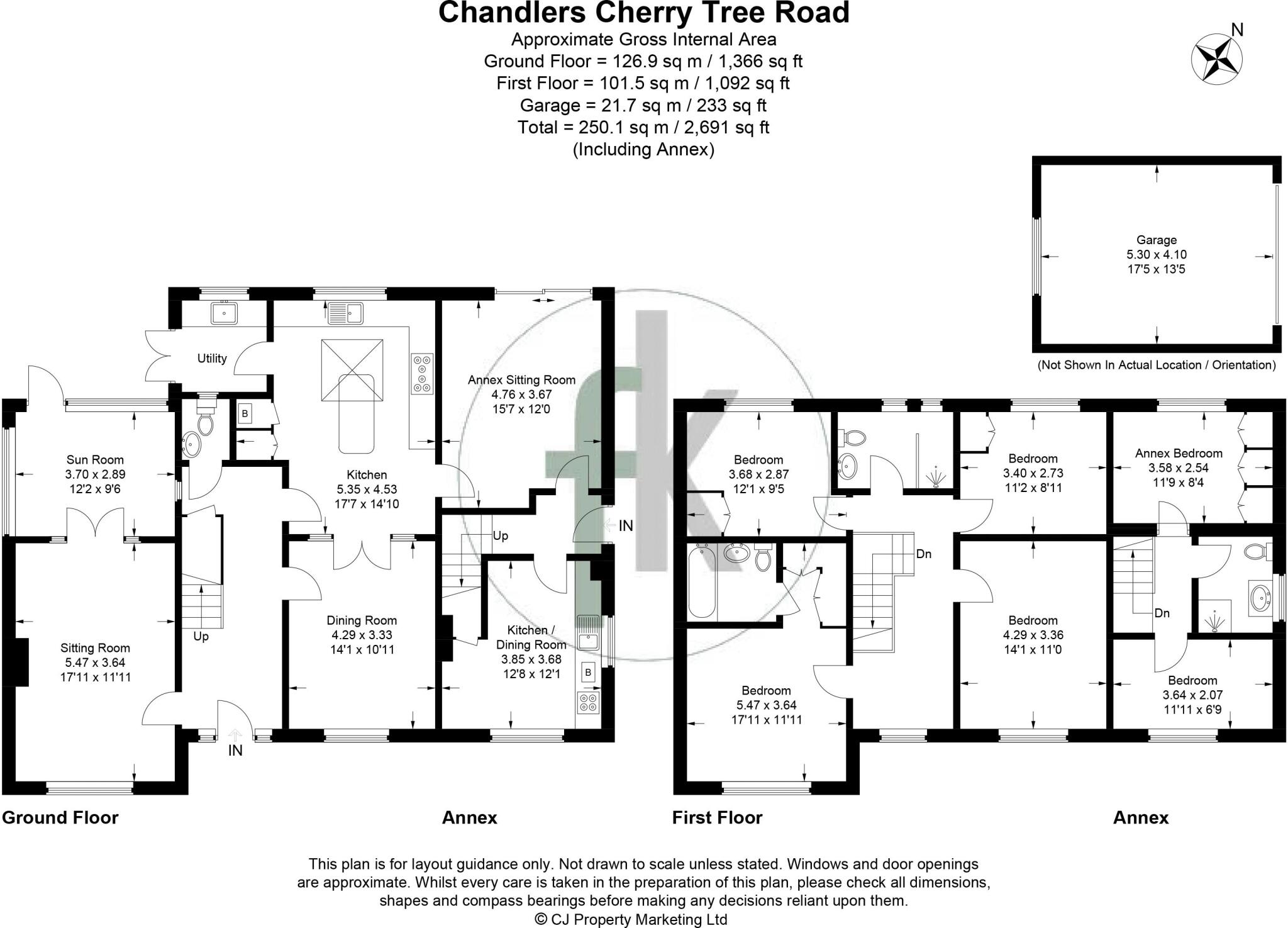 Cherry Tree Road, Farnham Royal. floorplan