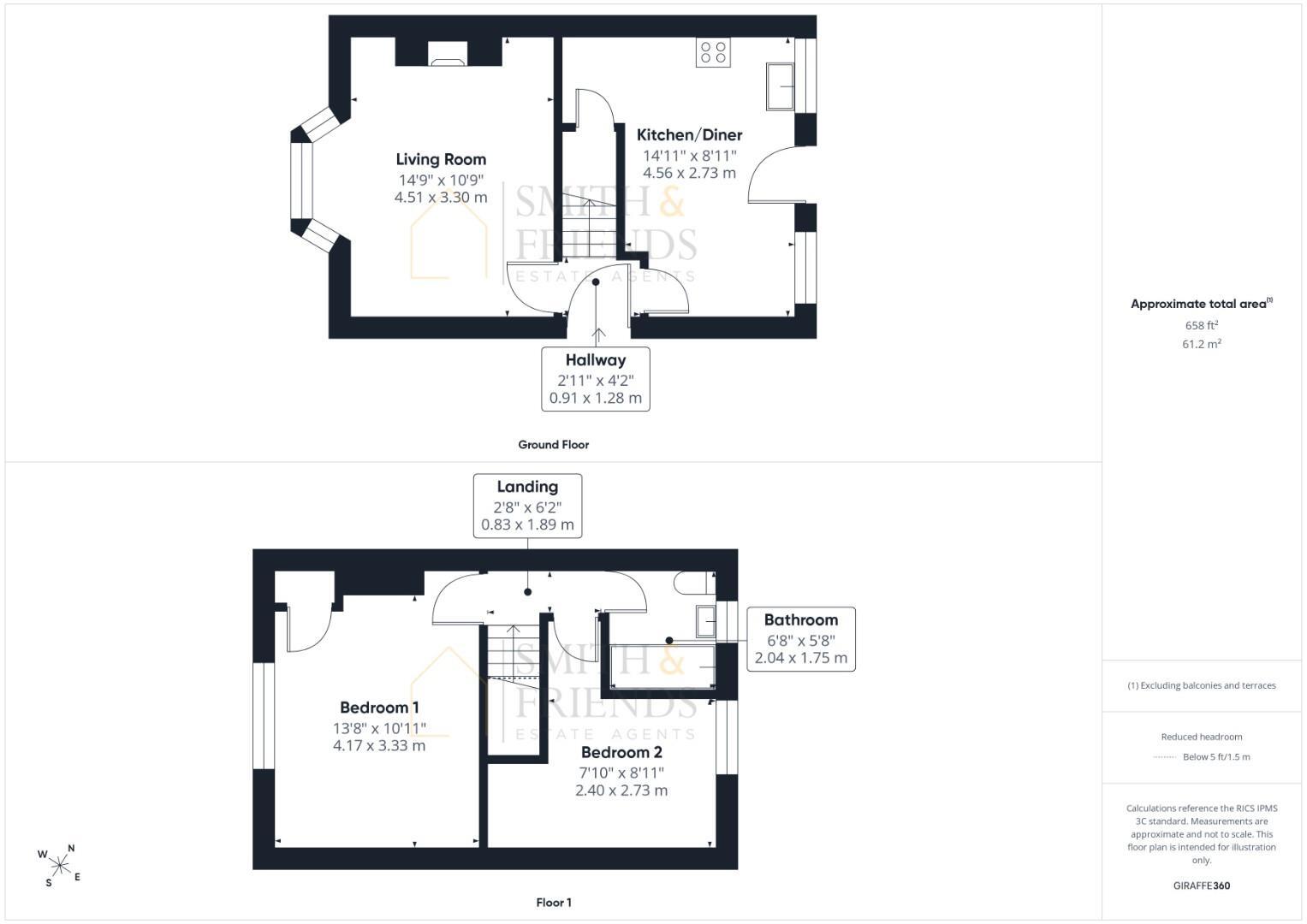 The Leas, Darlington floorplan