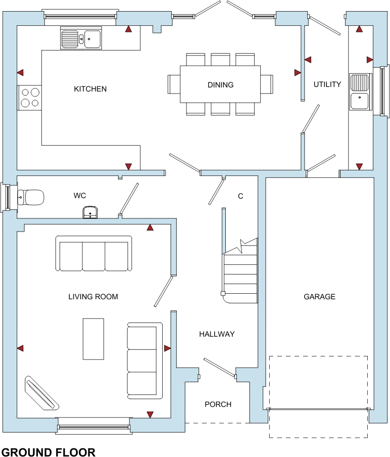Severn Ley, Minsterworth, Gloucestershire, GL2 floorplan