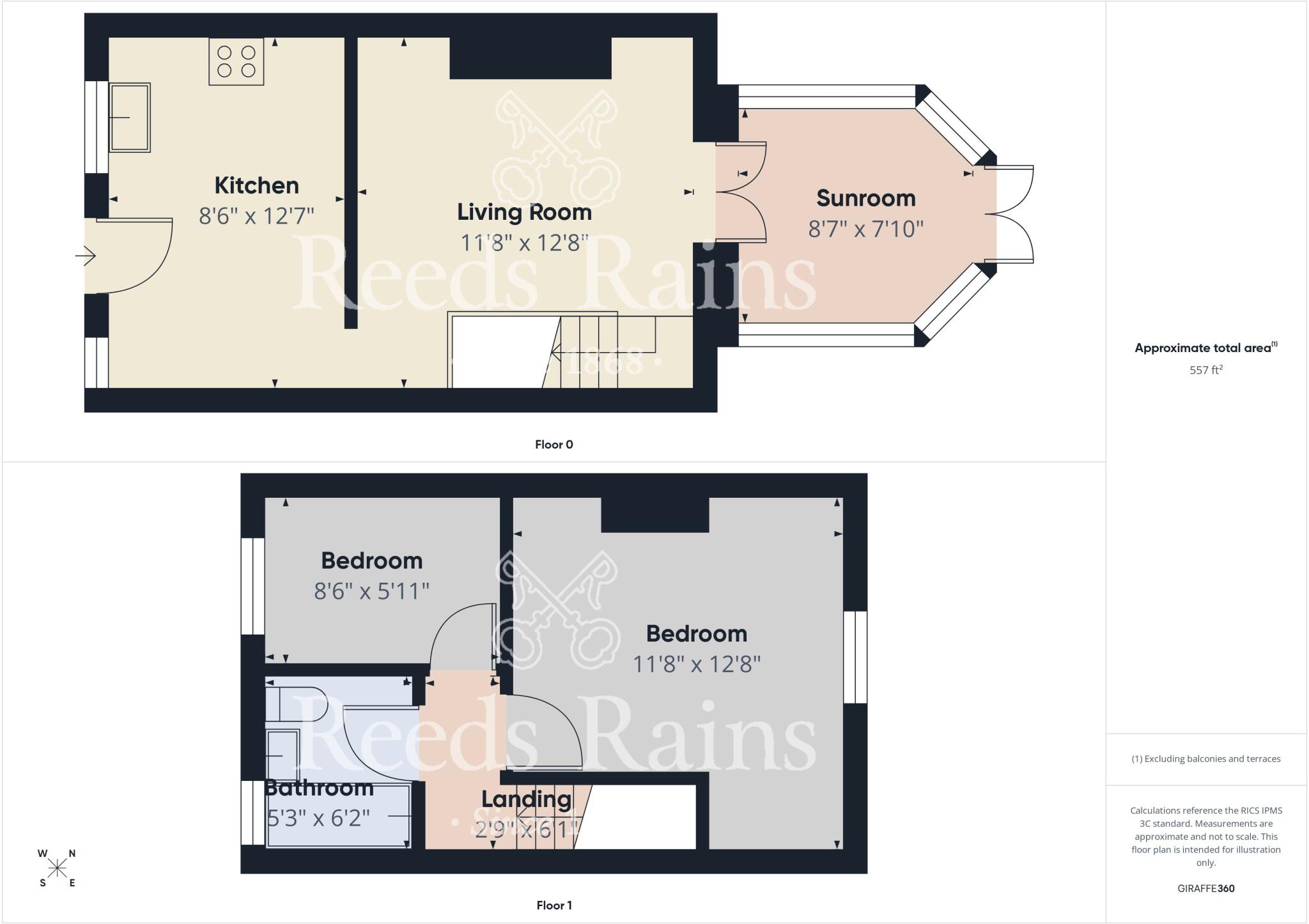 Plantation Terrace, Fir Tree, Crook, County Durham, DL15 floorplan